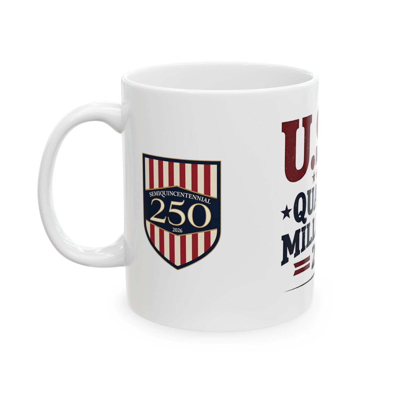 USA Quarter Millennium 2026 Mug | 250th Anniversary Shield Design - Image 2