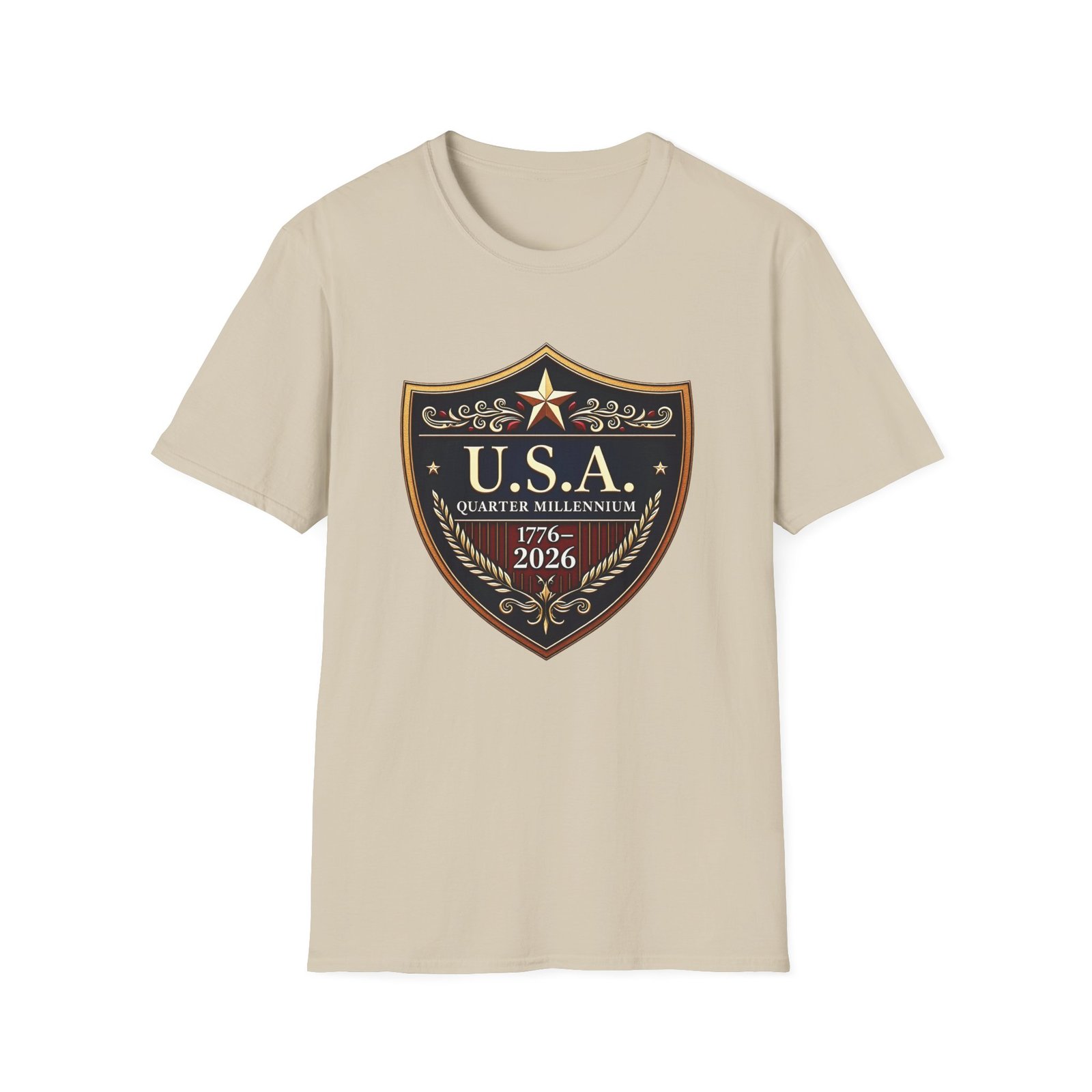 USA Shield Emblem T-Shirt _ 1776_2026 Quarter Millennium Patriotic Tee - Image 11