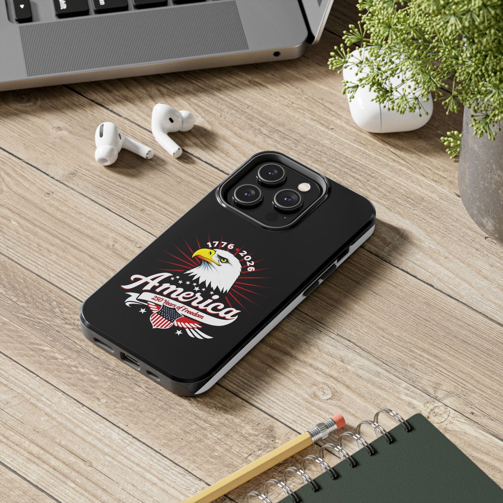 iPhone 14-15-16-17 America Eagle emblem phone case | Patriotic 250 Years of Freedom 1776-2026 - Image 3