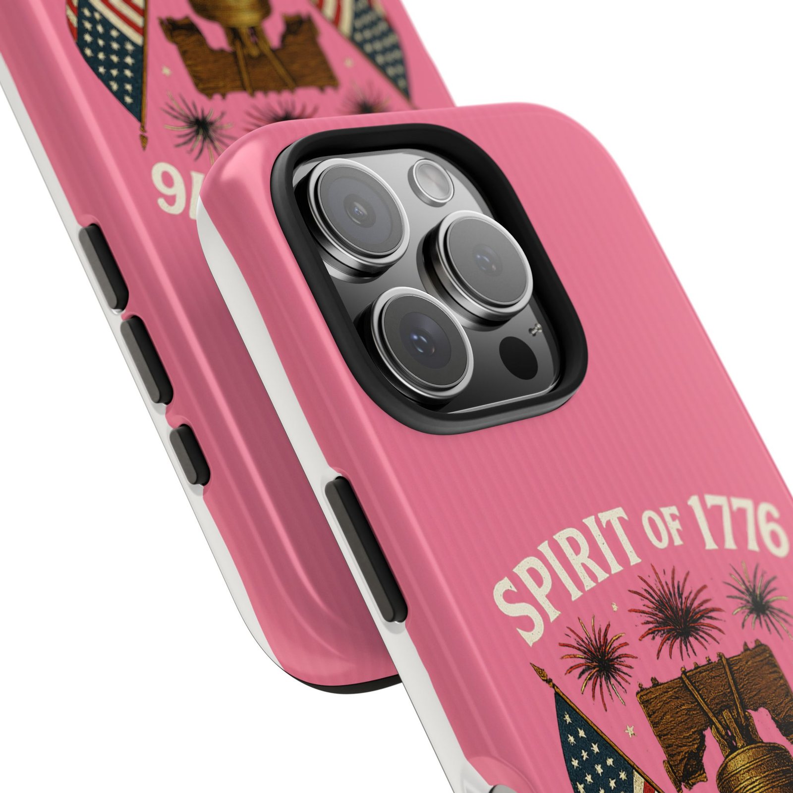 Hot Pink iPhone 14-15-16-17 Spirit of 1776 Phone Case | Liberty Bell, American Flags, 250 Years of Freedom 1776-2026 - Image 26