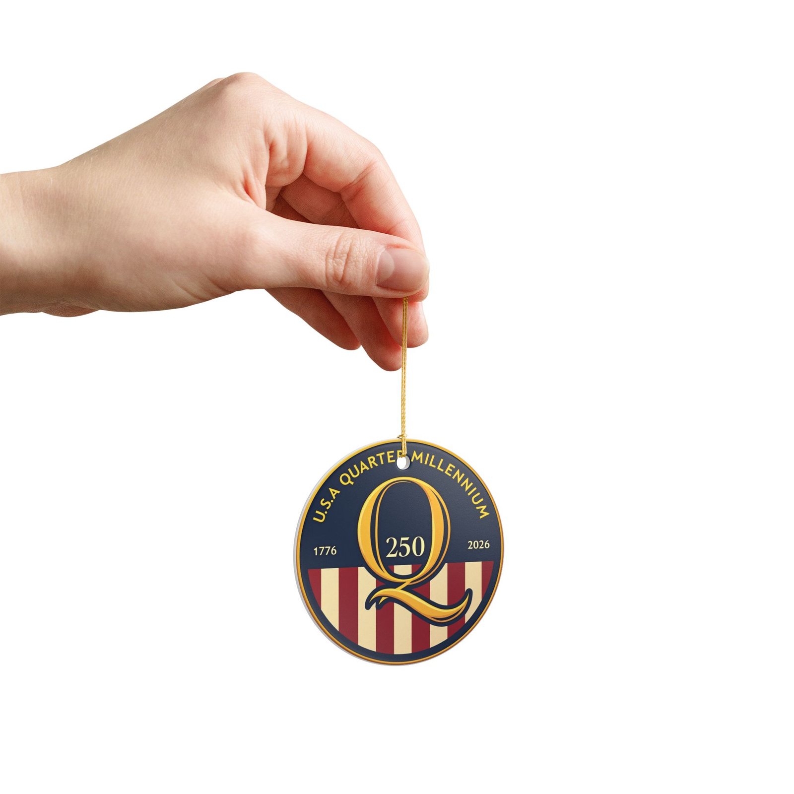 USA Quarter Millennium Q 250 Ceramic Ornament | 1776-2026 Commemorative - Image 9