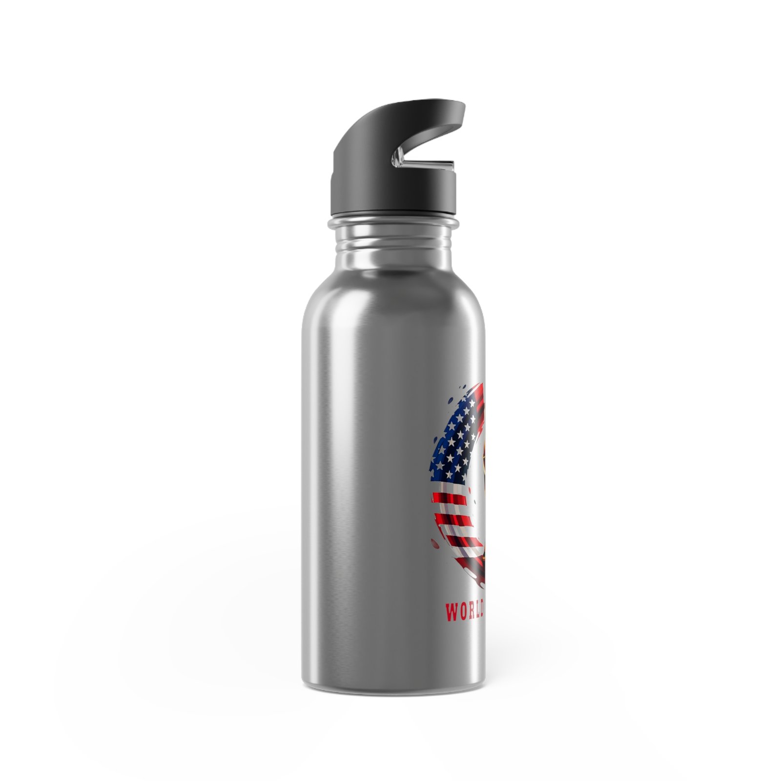 World Cup Trophy with Flags Water Bottle | Stainless Steel Straw Bottle - Image 4
