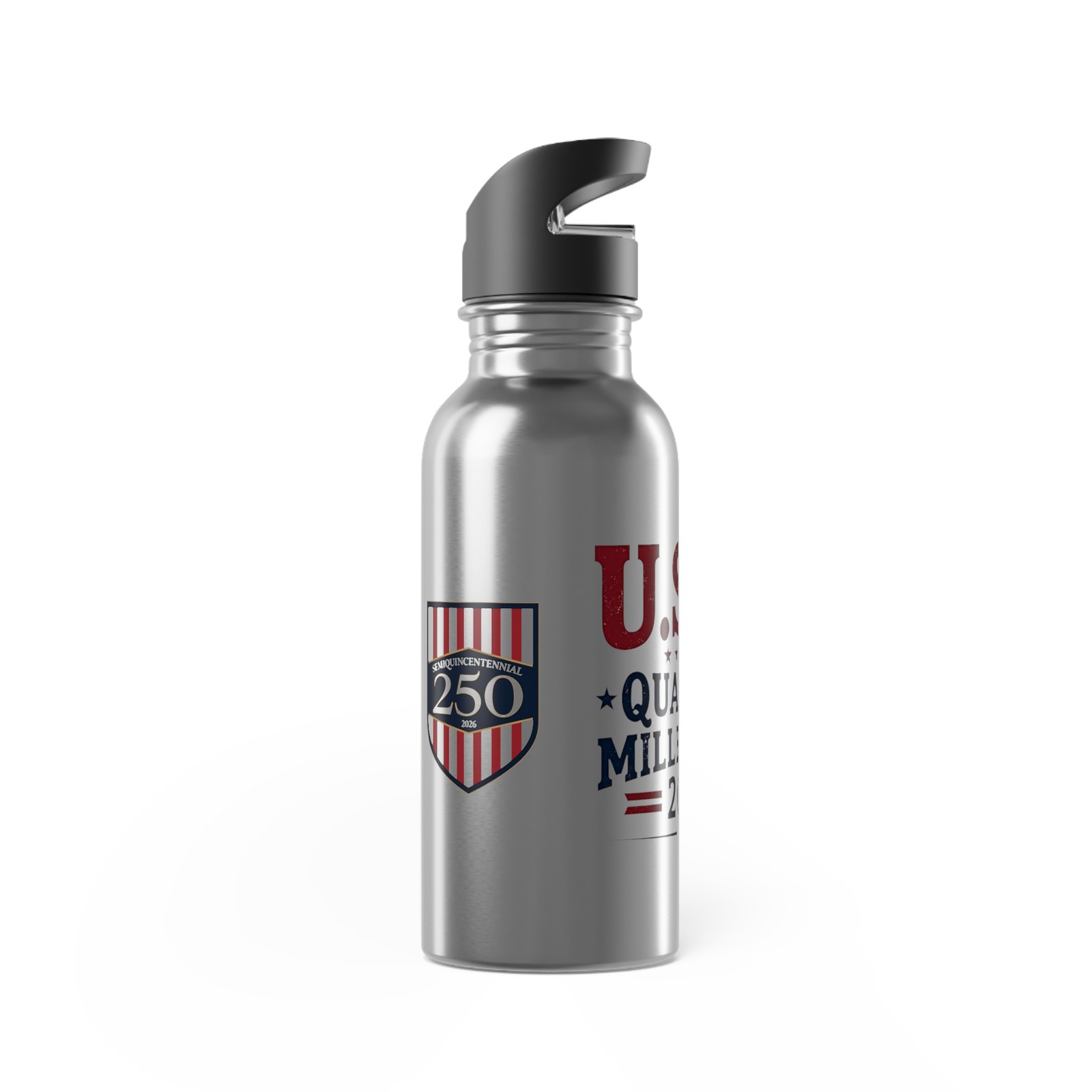 U.S.A. Quarter Millennium Stainless Steel Water Bottle with Straw | 20oz - Image 4