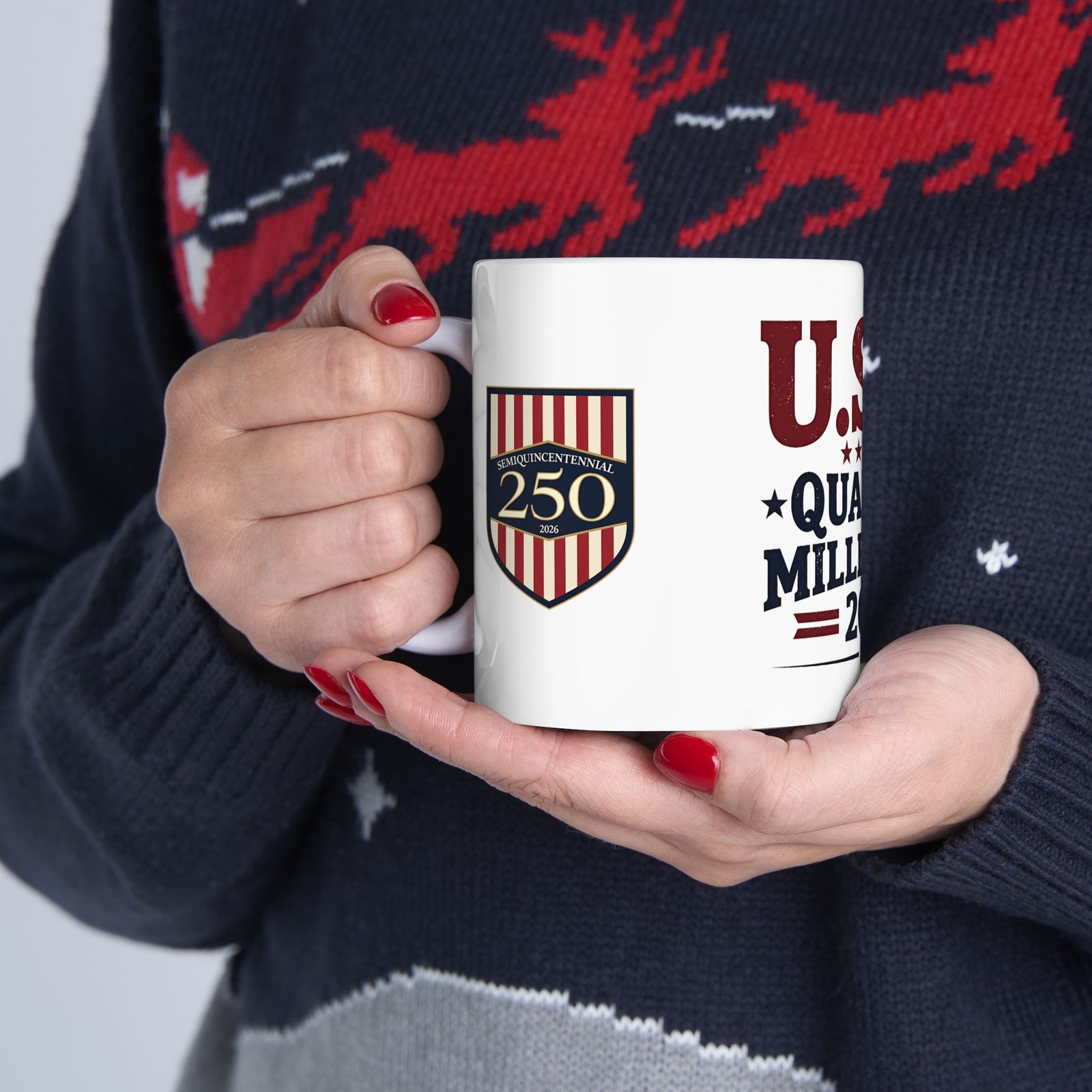 USA Quarter Millennium 2026 Mug | 250th Anniversary Shield Design - Image 10