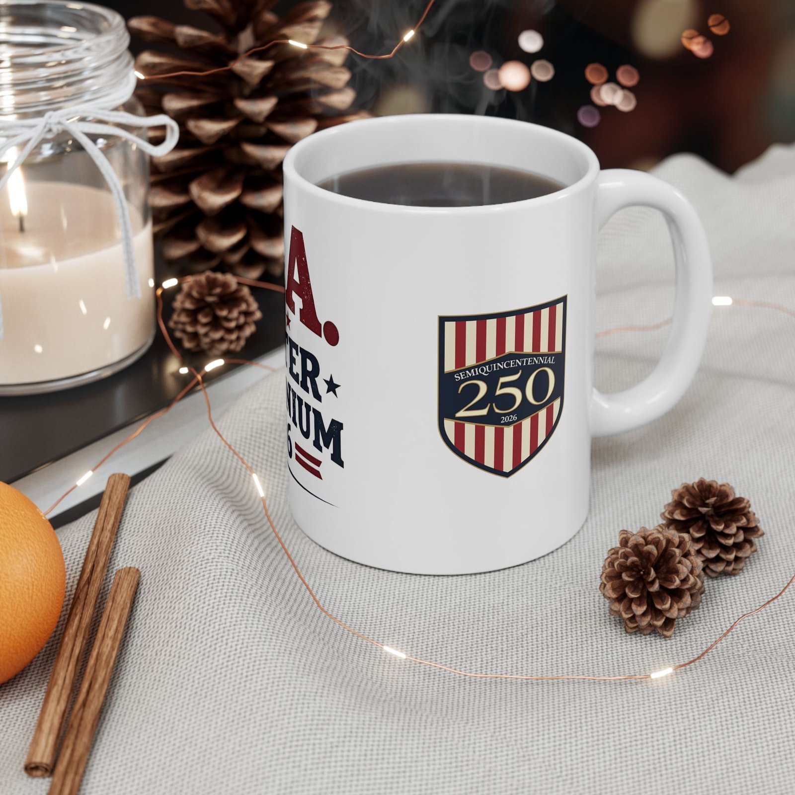 USA Quarter Millennium 2026 Mug | 250th Anniversary Shield Design - Image 4