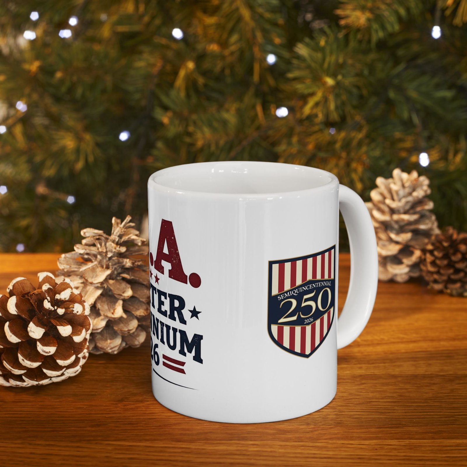 USA Quarter Millennium 2026 Mug | 250th Anniversary Shield Design - Image 12