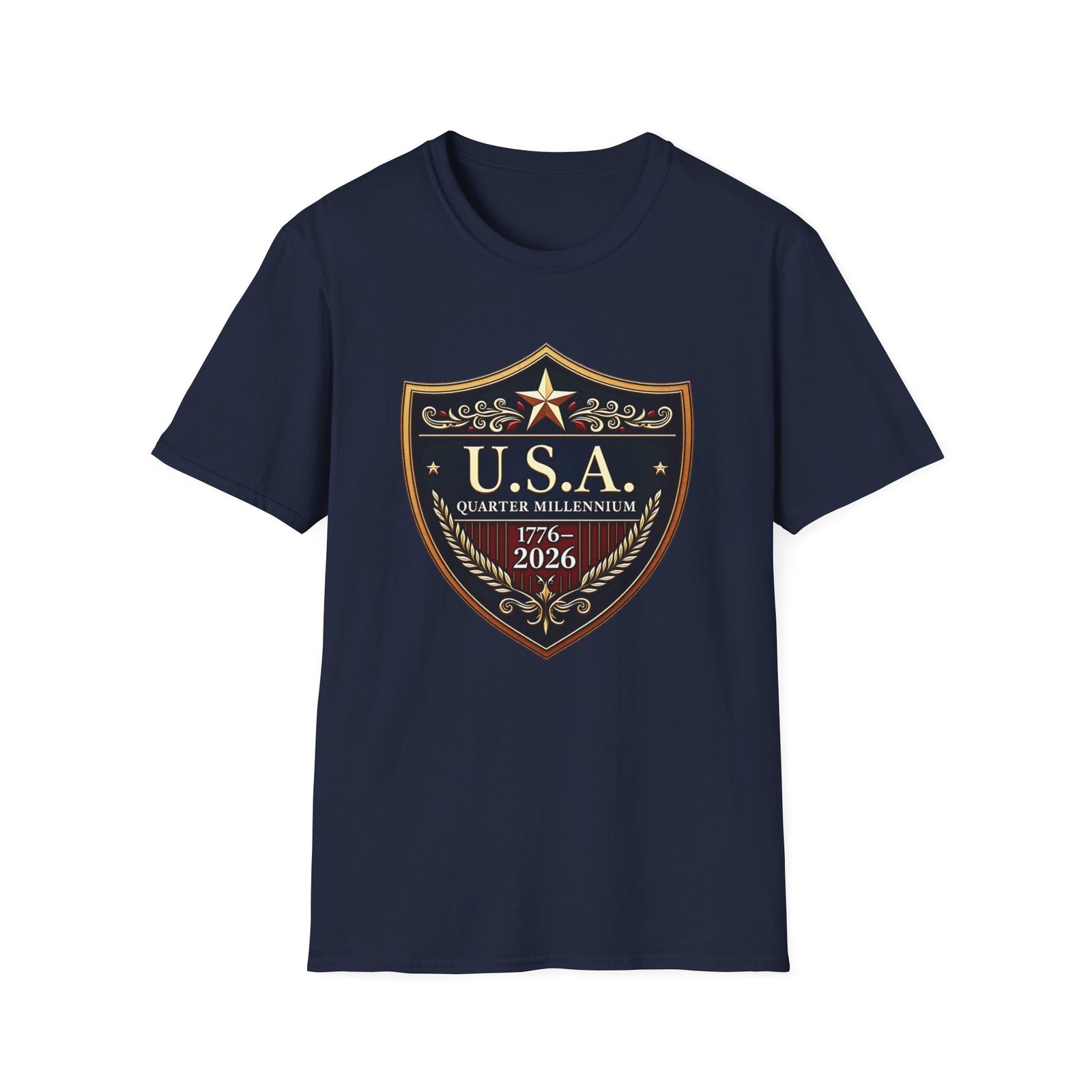 USA Shield Emblem T-Shirt _ 1776_2026 Quarter Millennium Patriotic Tee - Image 37