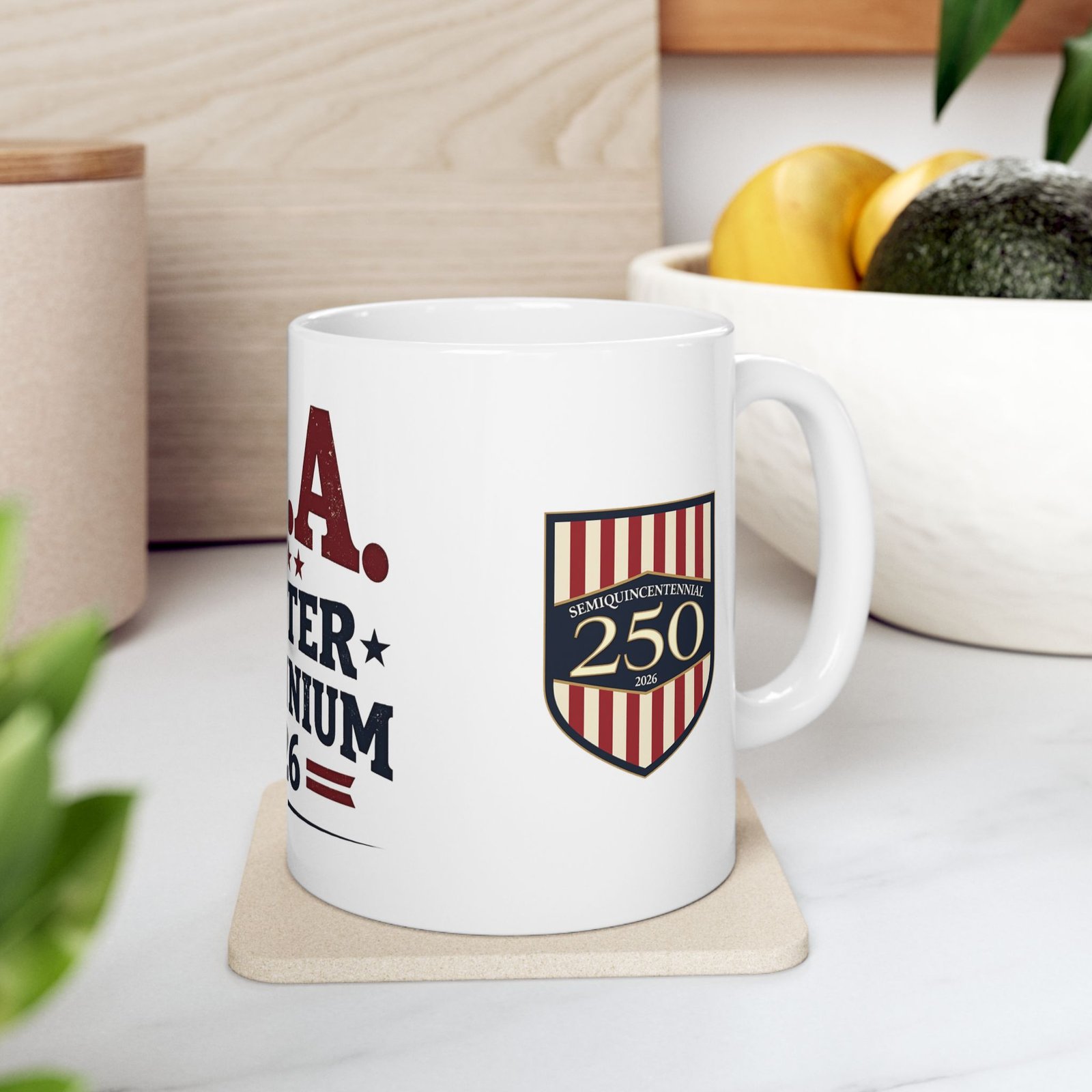 USA Quarter Millennium 2026 Mug | 250th Anniversary Shield Design - Image 7
