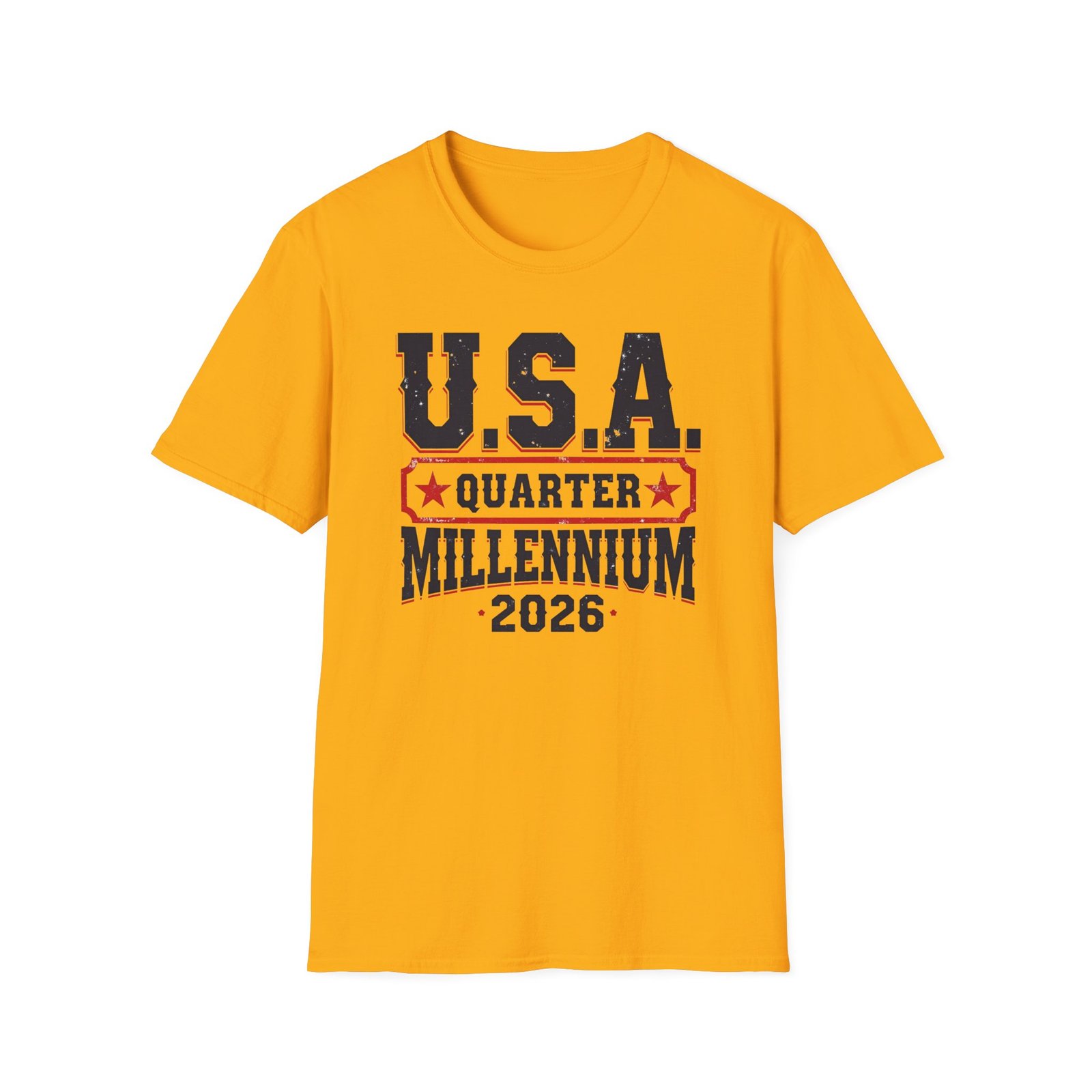 USA Quarter Millennium 2026 Patriotic T-Shirt | Quarter-themed Graphic Tee - Image 2
