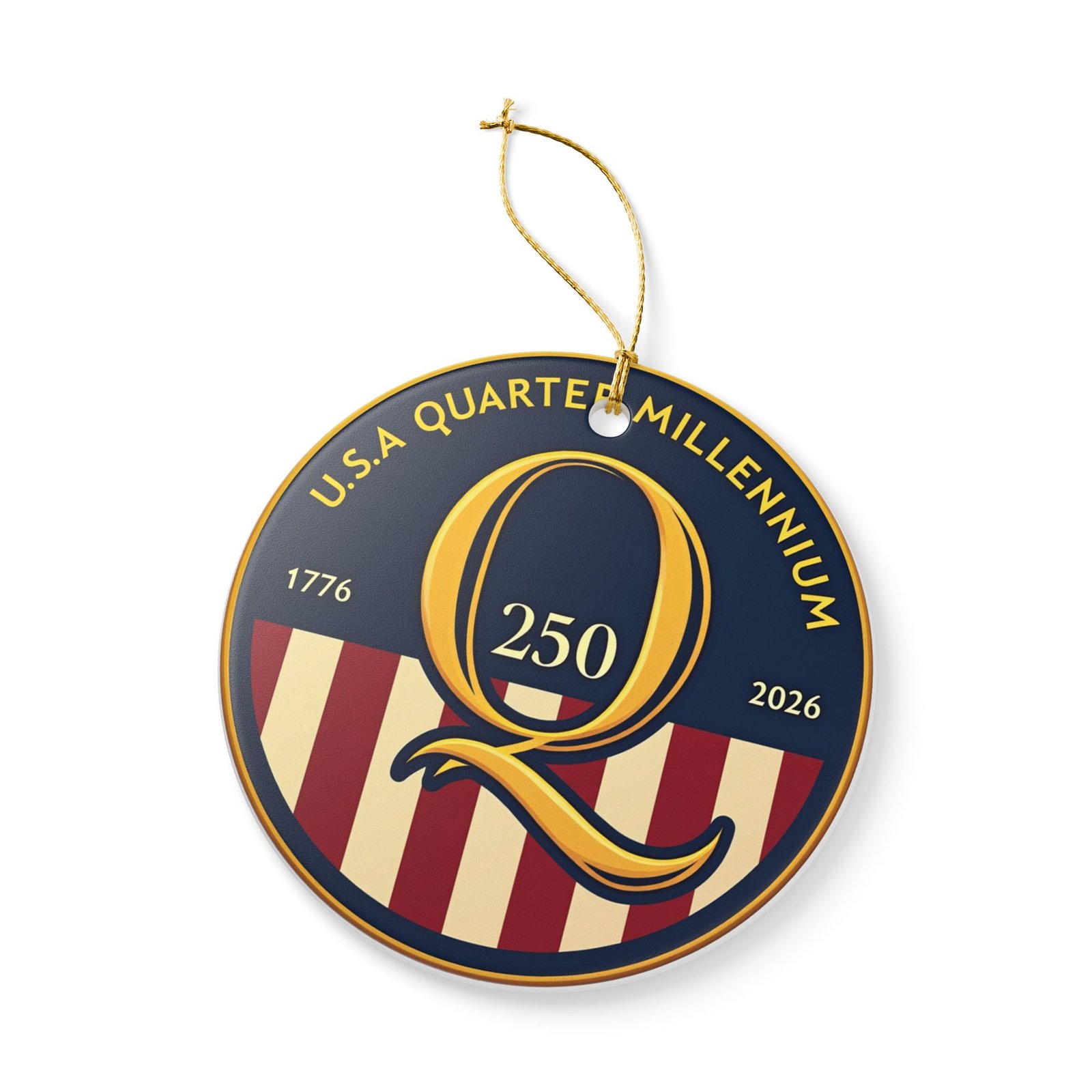 USA Quarter Millennium Q 250 Ceramic Ornament | 1776-2026 Commemorative - Image 15