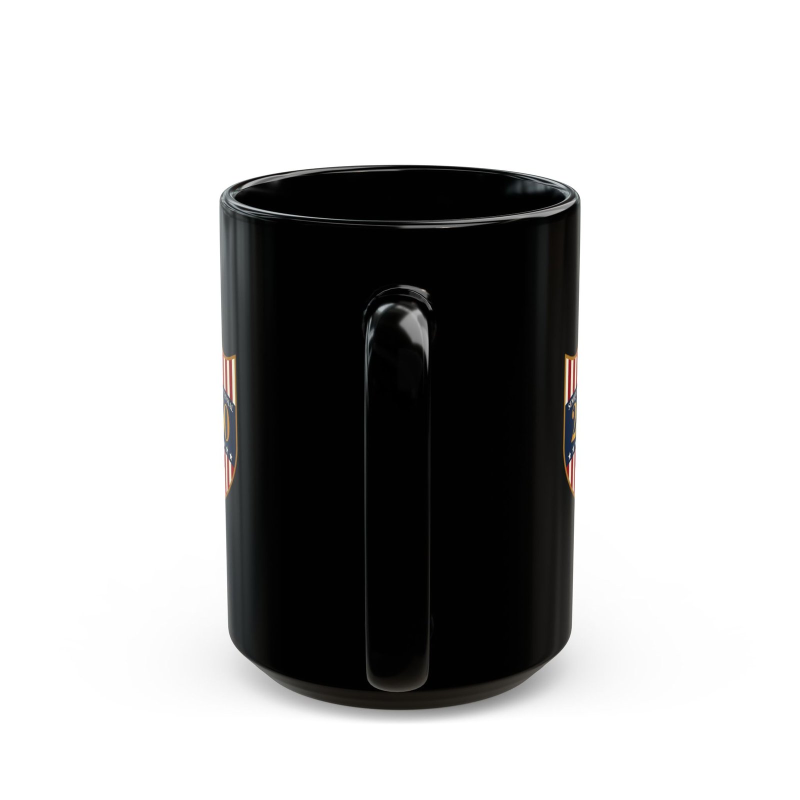250 Eagle Emblem Mug | Black Ceramic Coffee Cup - Image 8