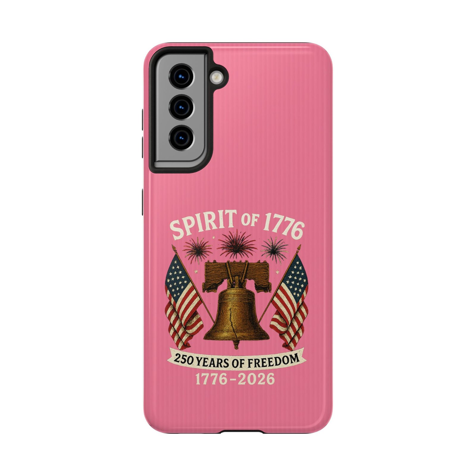 Hot Pink Samsung Galaxy S25-S24-S23-S22-S21_Spirit of 1776 Liberty Bell phone case | 250 Years of Freedom 1776-2026 - Image 16