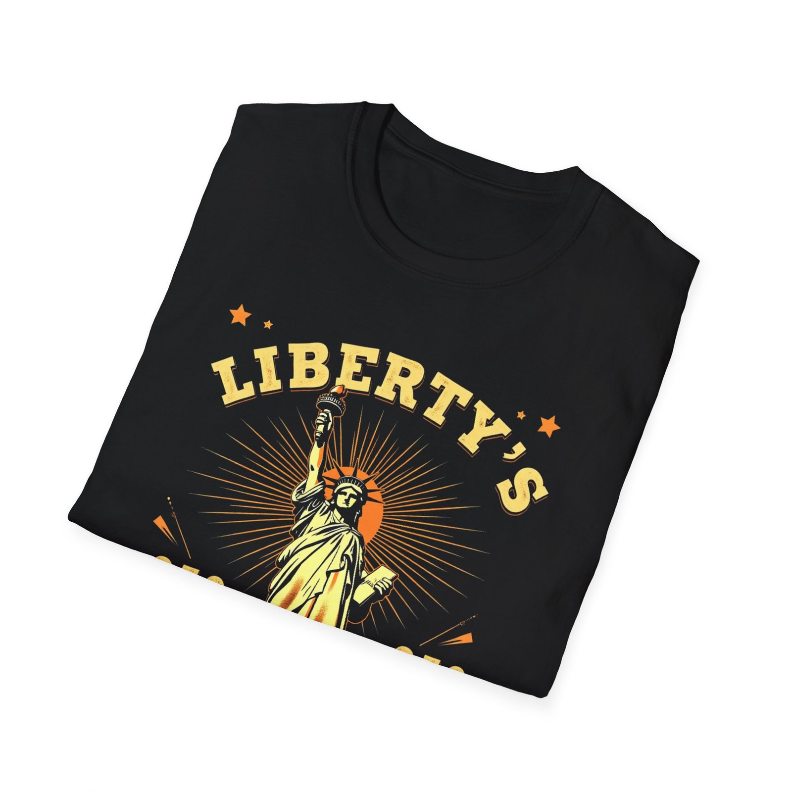 Liberty's Golden Age Statue of Liberty T-Shirt | 250 Anniversary Retro - Image 4