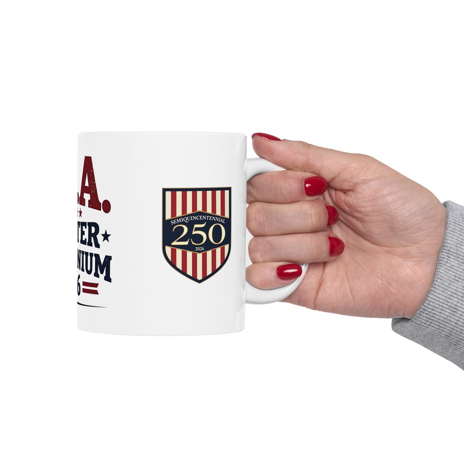 USA Quarter Millennium 2026 Mug | 250th Anniversary Shield Design - Image 11