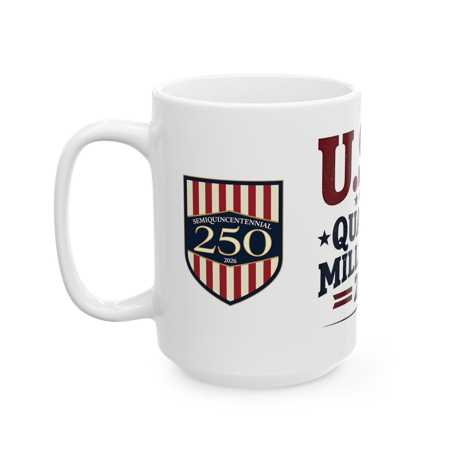 USA Quarter Millennium 2026 Mug | 250th Anniversary Shield Design - Image 15