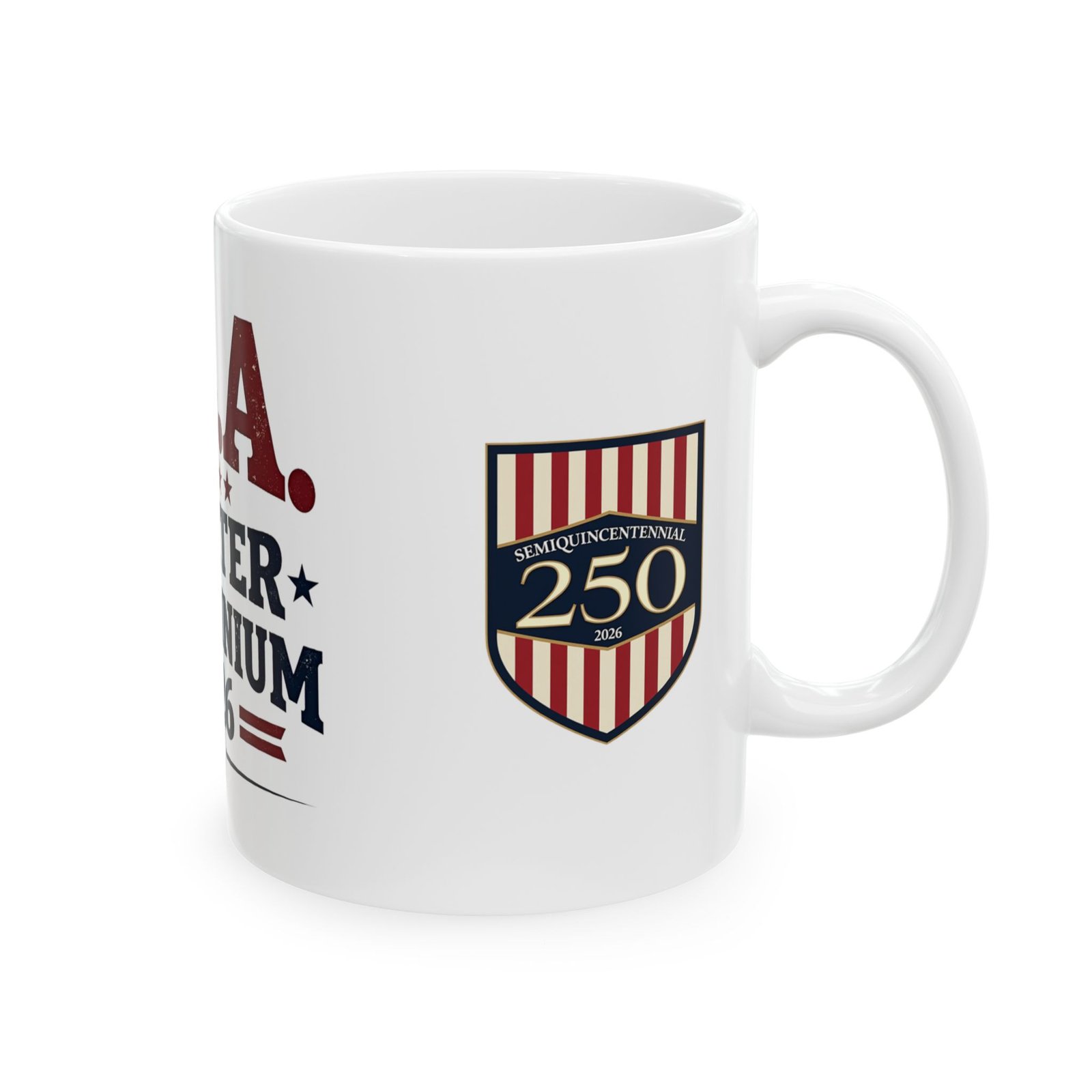 USA Quarter Millennium 2026 Mug | 250th Anniversary Shield Design - Image 3