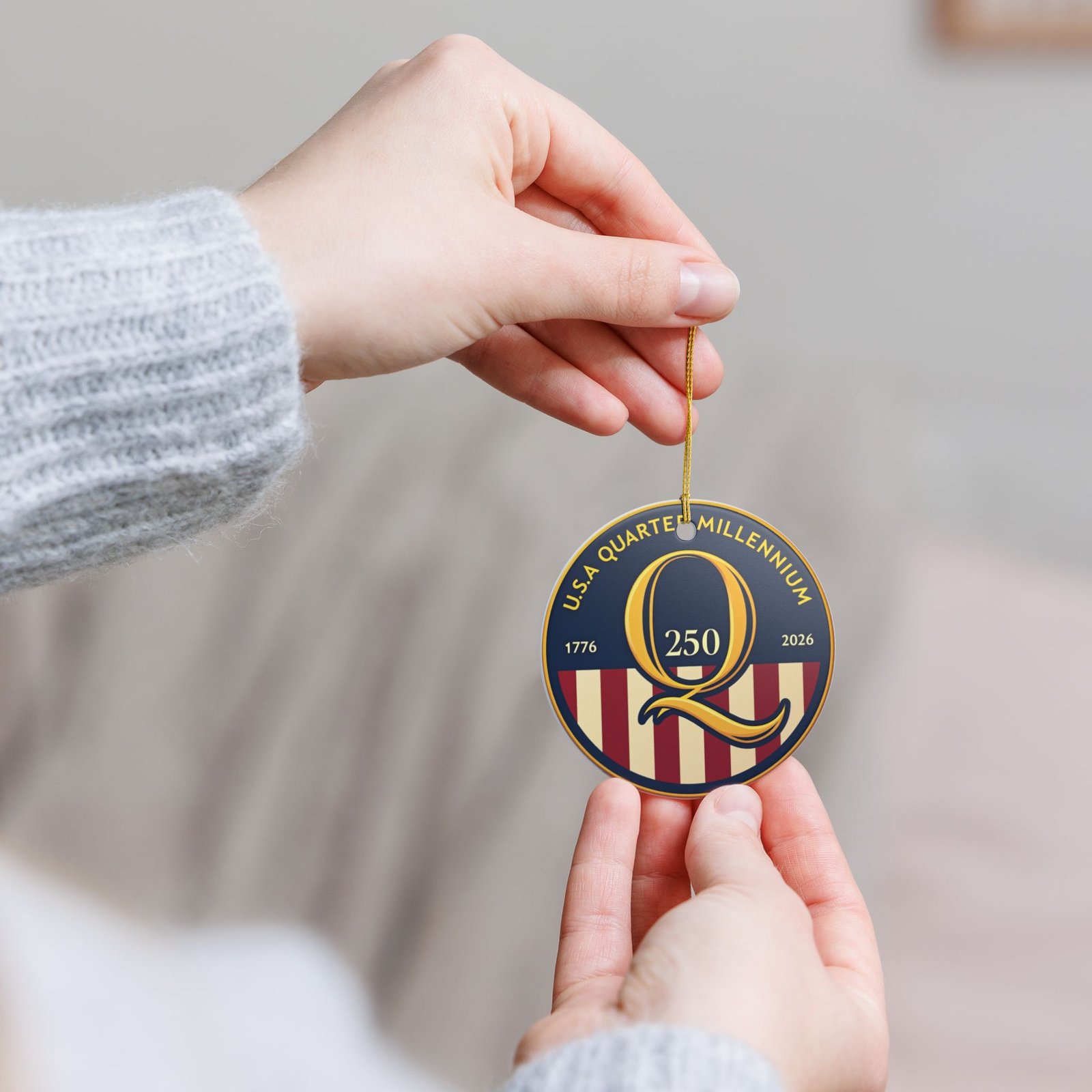 USA Quarter Millennium Q 250 Ceramic Ornament | 1776-2026 Commemorative - Image 20