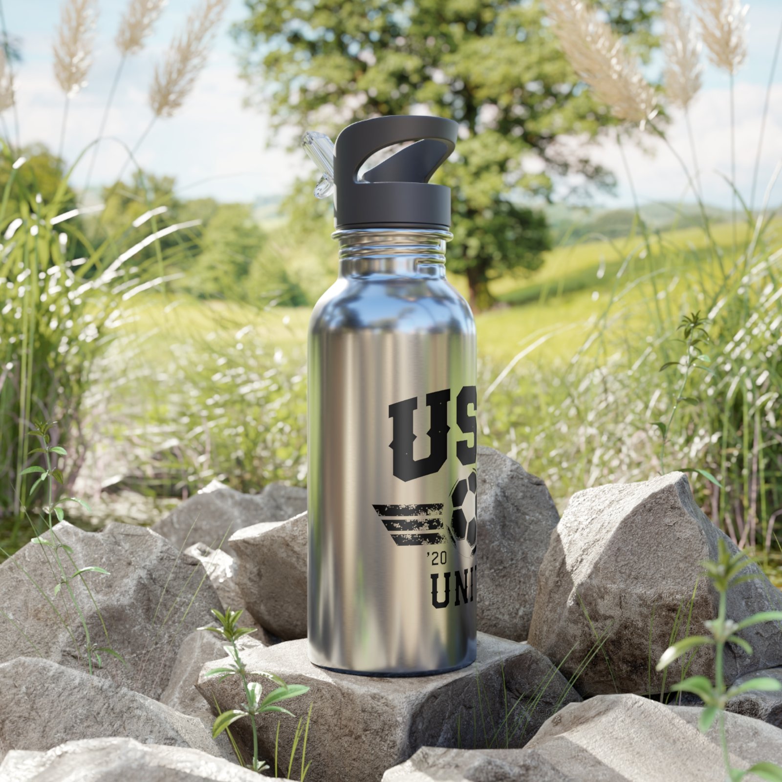 USA Soccer Unite Water Bottle | Stainless Steel 20oz with Straw - Image 8