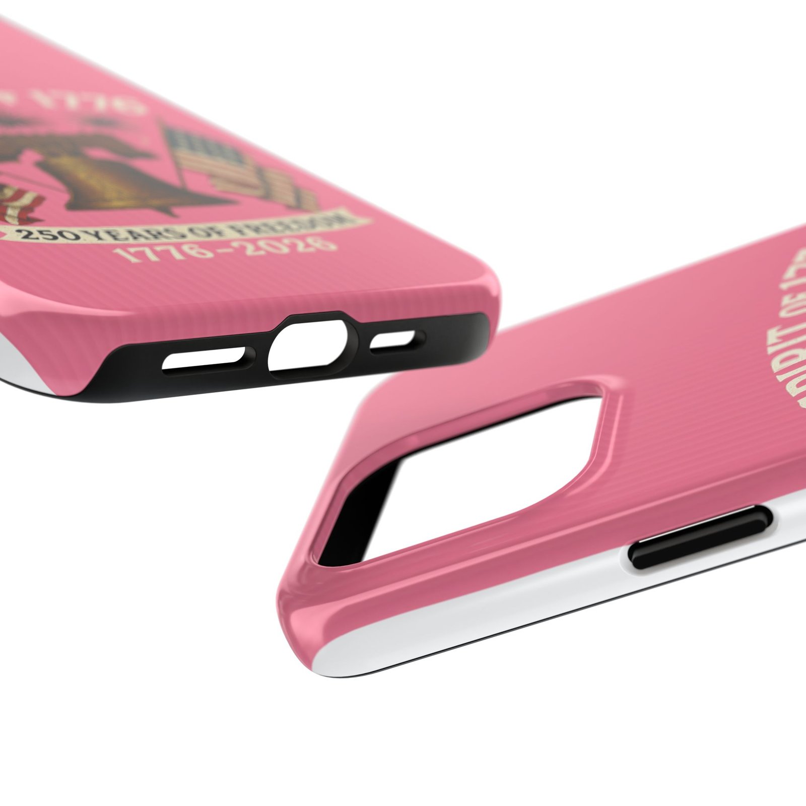 Hot Pink iPhone 14-15-16-17 Spirit of 1776 Phone Case | Liberty Bell, American Flags, 250 Years of Freedom 1776-2026 - Image 23