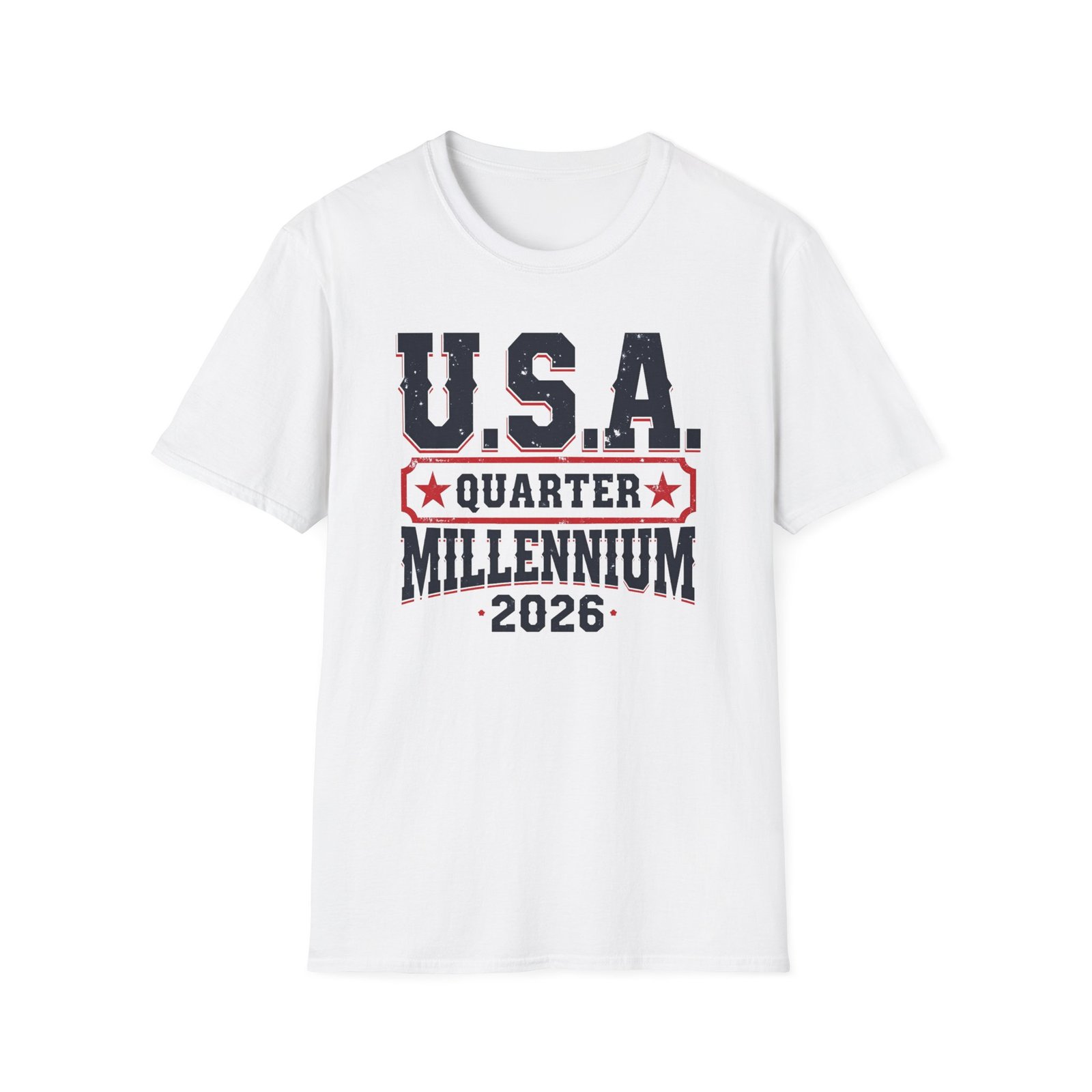 USA Quarter Millennium 2026 Patriotic T-Shirt | Quarter-themed Graphic Tee - Image 7