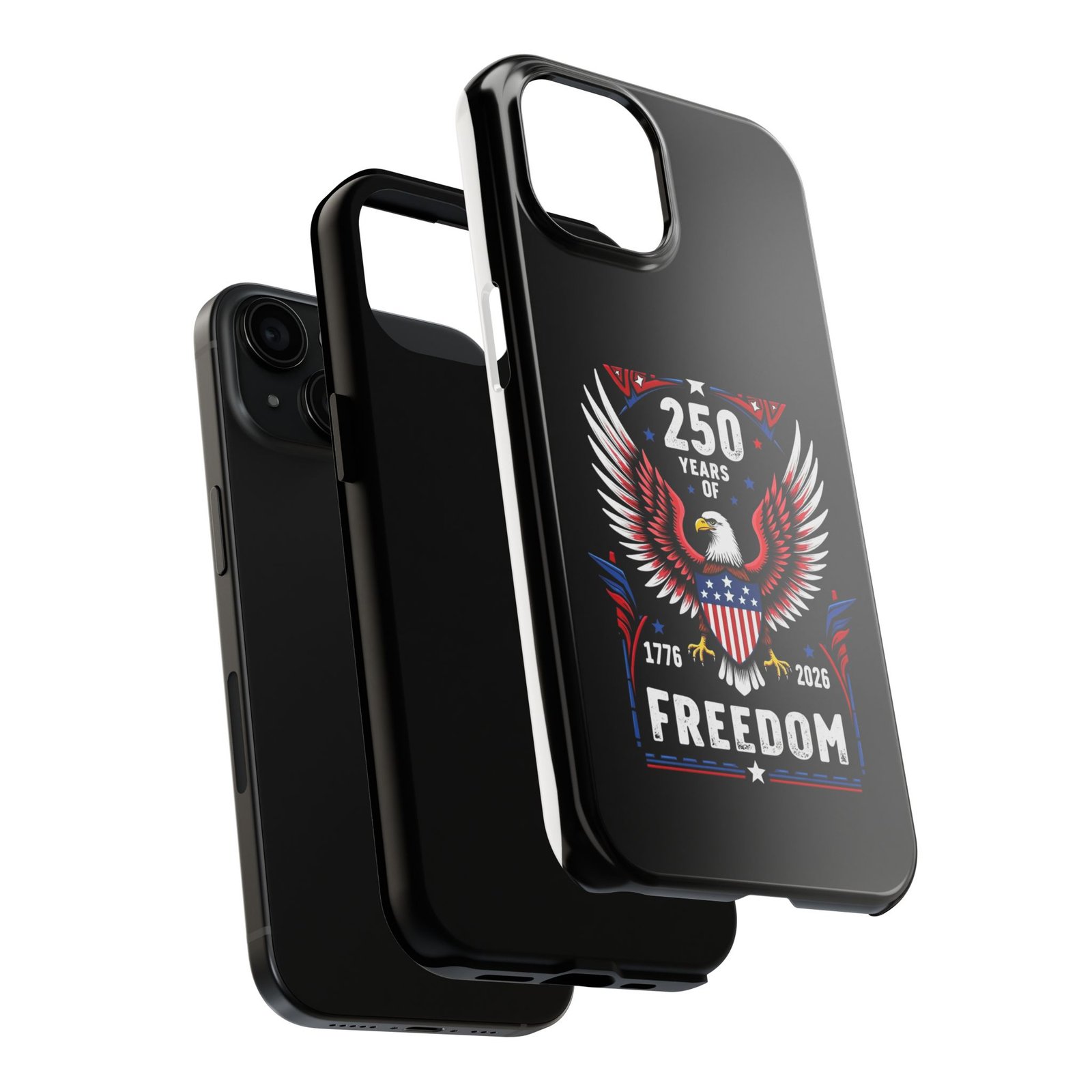iPhone 14-15-16-17 _250 Years of Freedom Eagle phone case | 1776-2026 Patriotic American design - Image 12