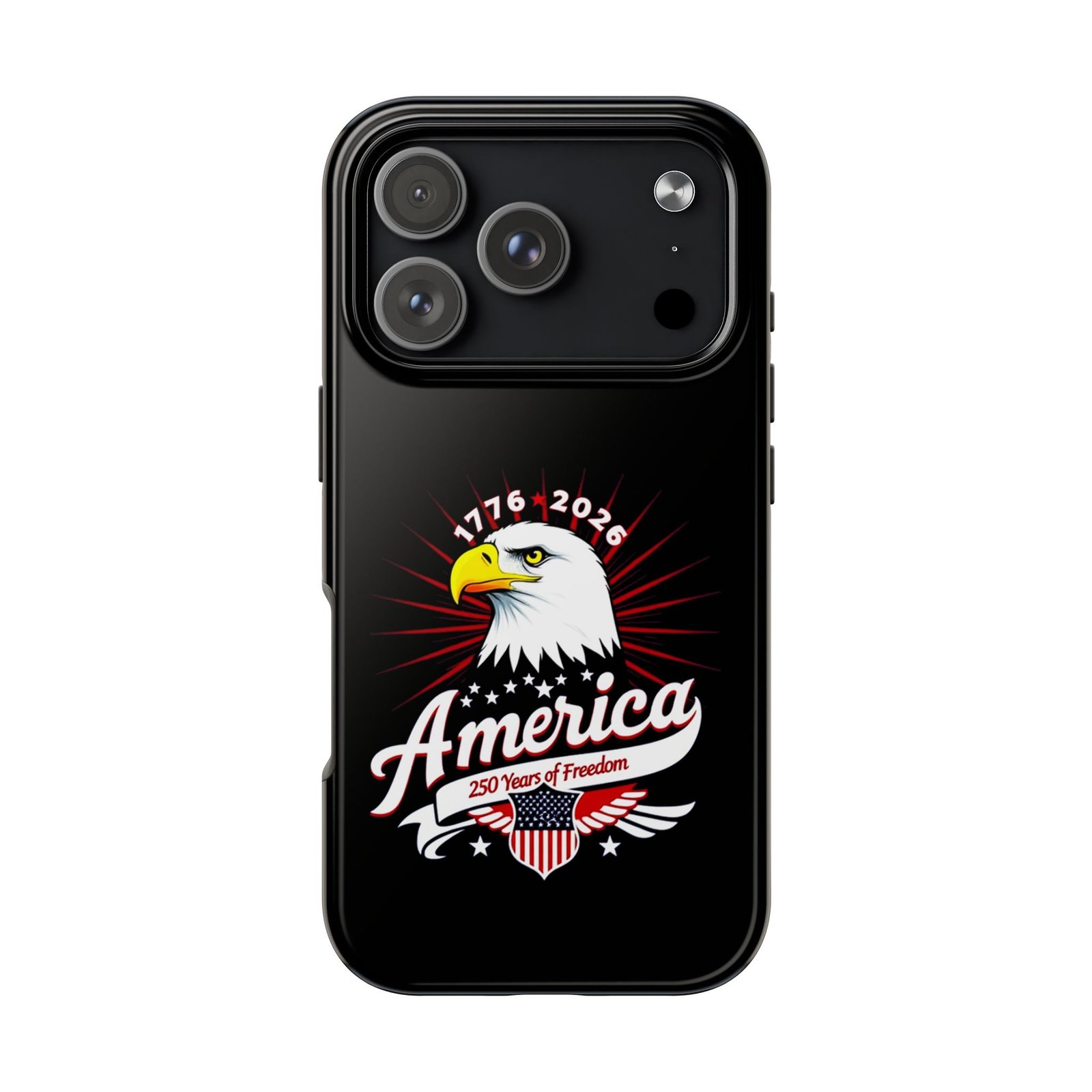 iPhone 14-15-16-17 America Eagle emblem phone case | Patriotic 250 Years of Freedom 1776-2026