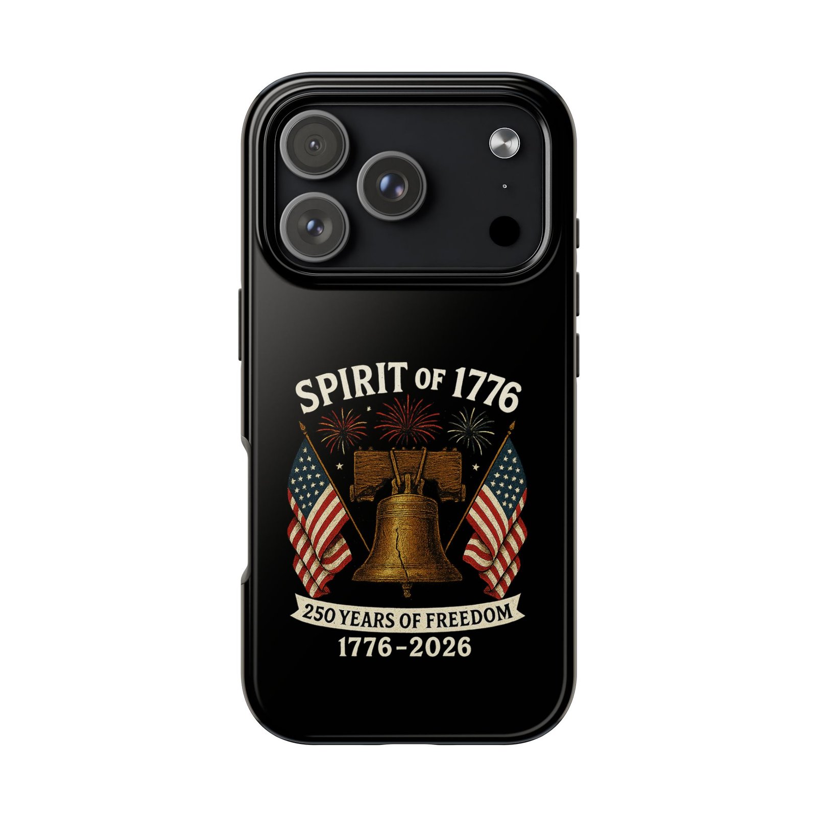 iPhone 14-15-16-17 Spirit of 1776 Liberty Bell Phone Case | 250 Years of Freedom 1776-2026 - Image 3