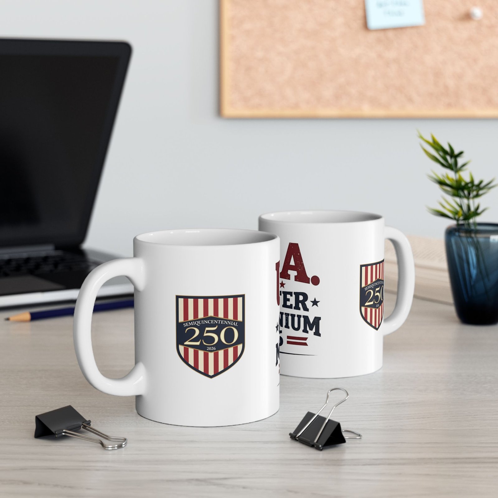 USA Quarter Millennium 2026 Mug | 250th Anniversary Shield Design - Image 5