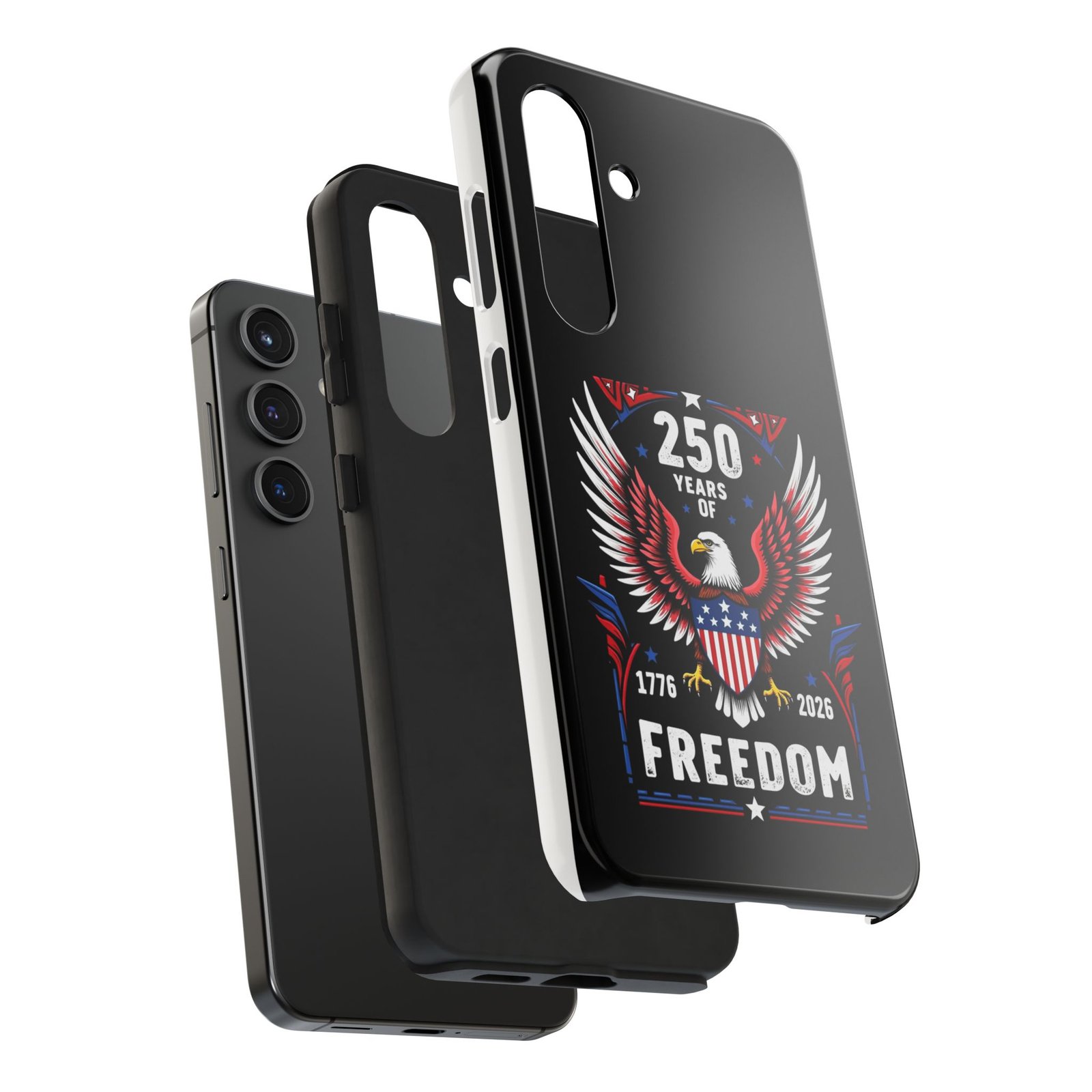 Samsung Galaxy S25-S24-S23-S22-S21_250 Years of Freedom Eagle phone case | Patriotic 1776-2026 Americana - Image 8