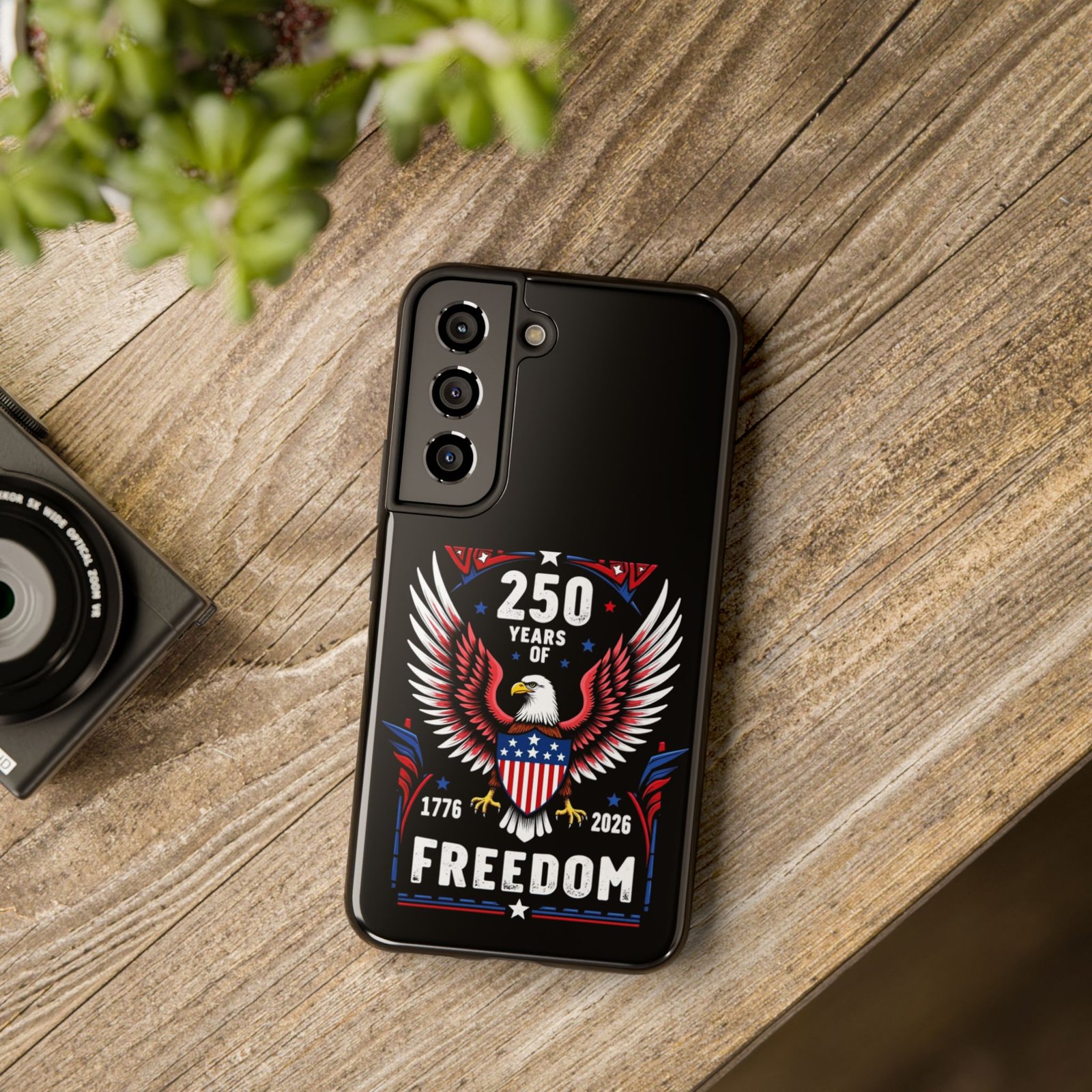 Samsung Galaxy S25-S24-S23-S22-S21_250 Years of Freedom Eagle phone case | Patriotic 1776-2026 Americana - Image 13