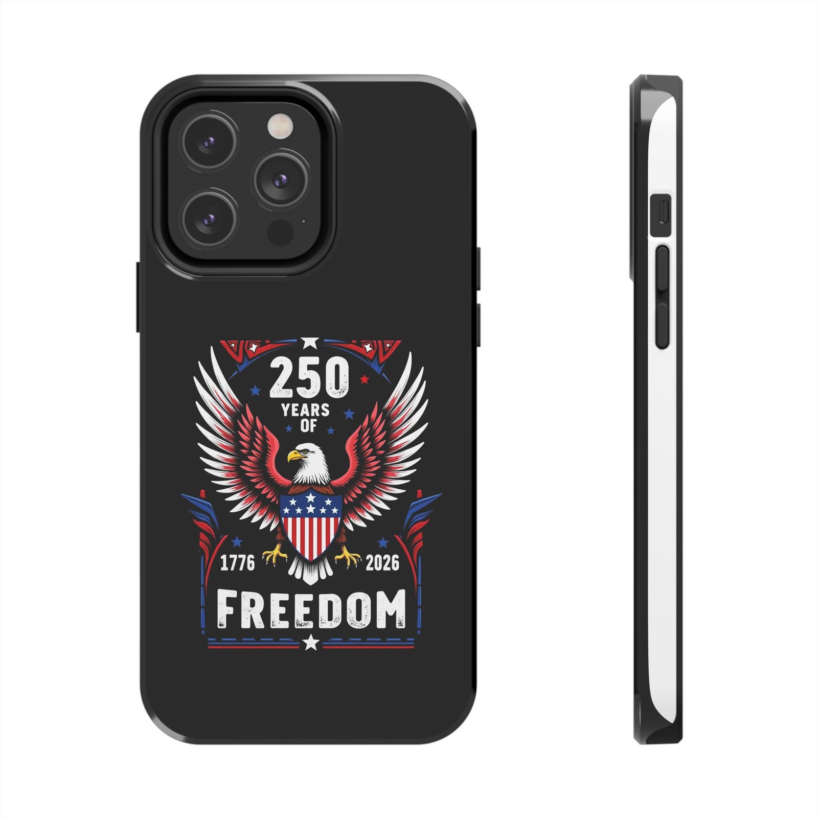 iPhone 14-15-16-17 _250 Years of Freedom Eagle phone case | 1776-2026 Patriotic American design - Image 5
