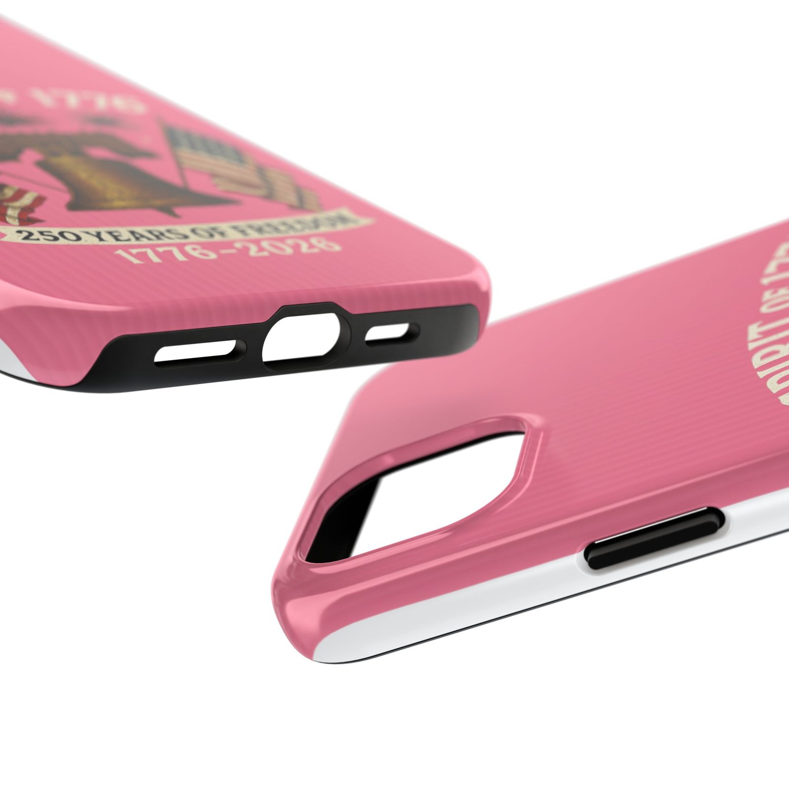 Hot Pink iPhone 14-15-16-17 Spirit of 1776 Phone Case | Liberty Bell, American Flags, 250 Years of Freedom 1776-2026 - Image 19