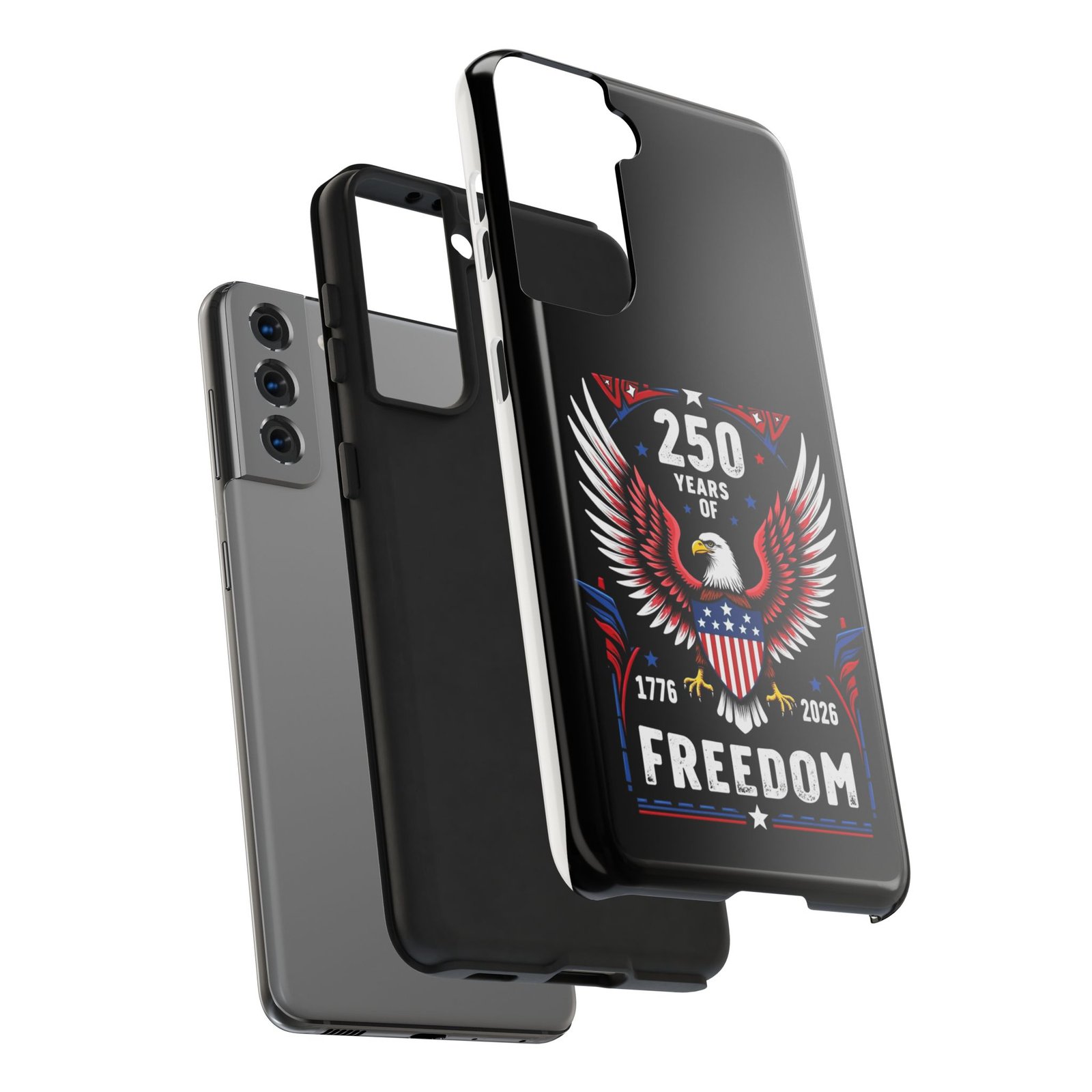 Samsung Galaxy S25-S24-S23-S22-S21_250 Years of Freedom Eagle phone case | Patriotic 1776-2026 Americana - Image 16