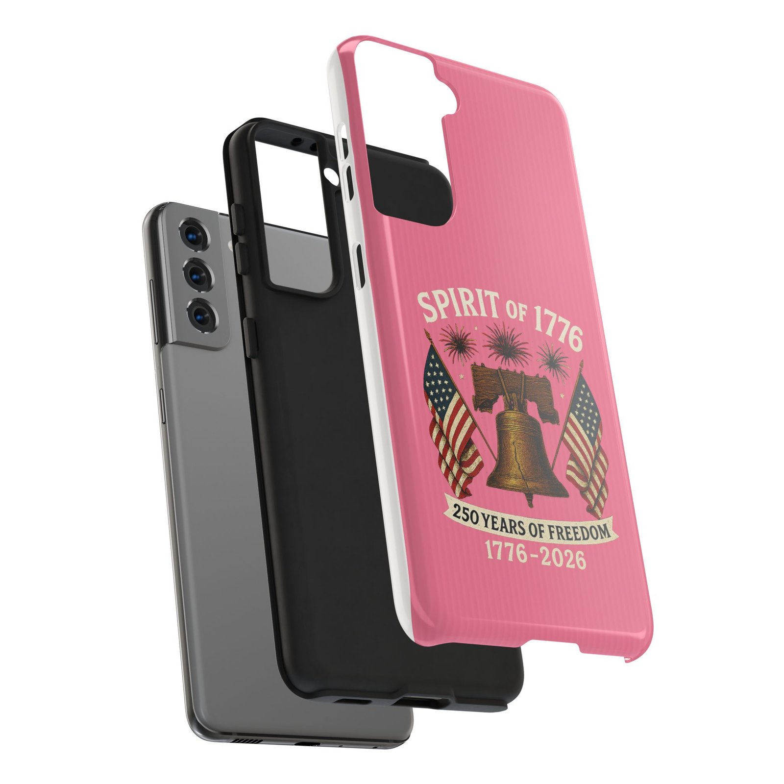Hot Pink Samsung Galaxy S25-S24-S23-S22-S21_Spirit of 1776 Liberty Bell phone case | 250 Years of Freedom 1776-2026 - Image 19