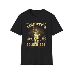 Liberty's Golden Age Statue of Liberty T-Shirt | 250 Anniversary Retro