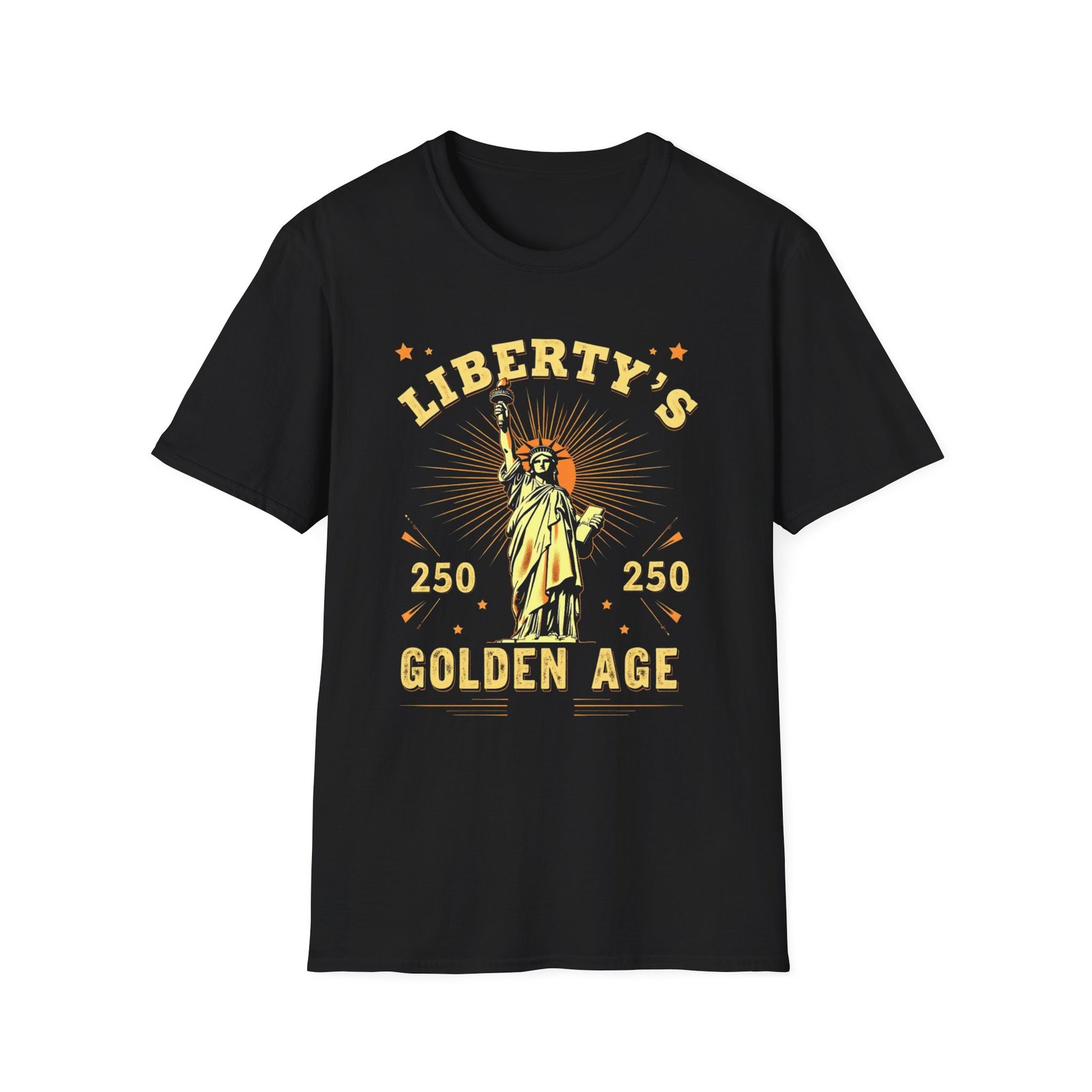 Liberty's Golden Age Statue of Liberty T-Shirt | 250 Anniversary Retro
