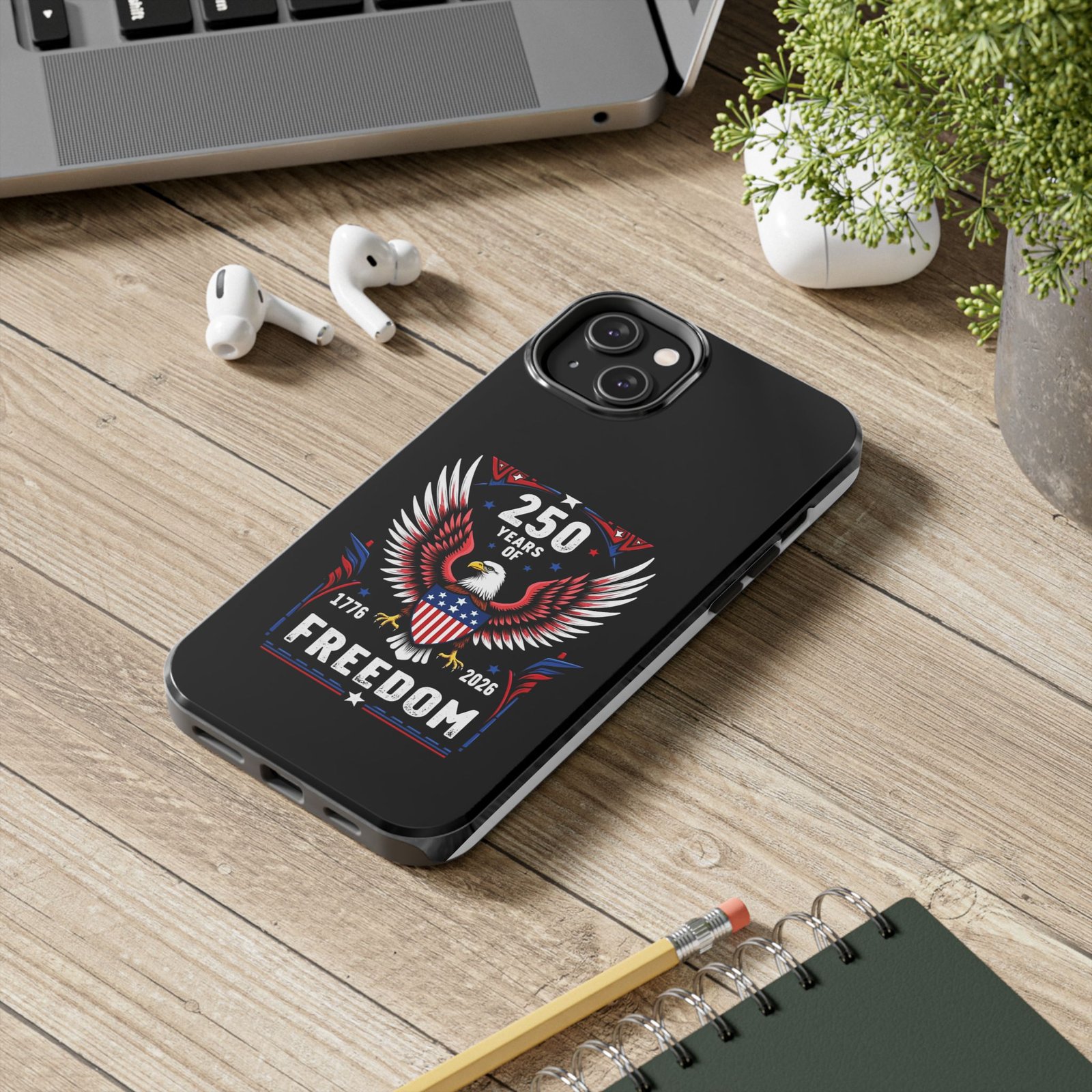 iPhone 14-15-16-17 _250 Years of Freedom Eagle phone case | 1776-2026 Patriotic American design - Image 8