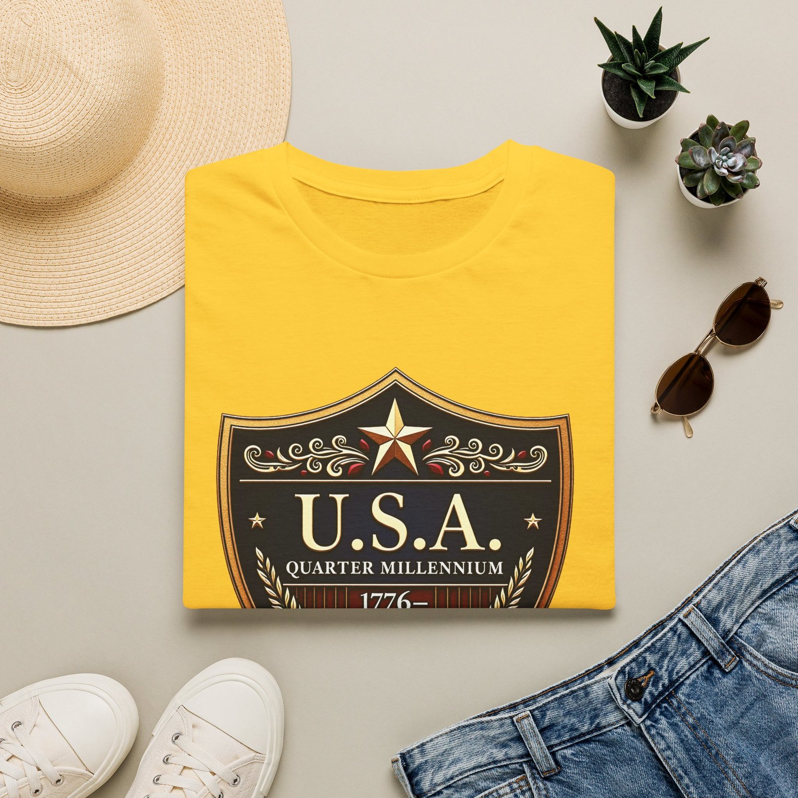 USA Shield Emblem T-Shirt _ 1776_2026 Quarter Millennium Patriotic Tee - Image 31