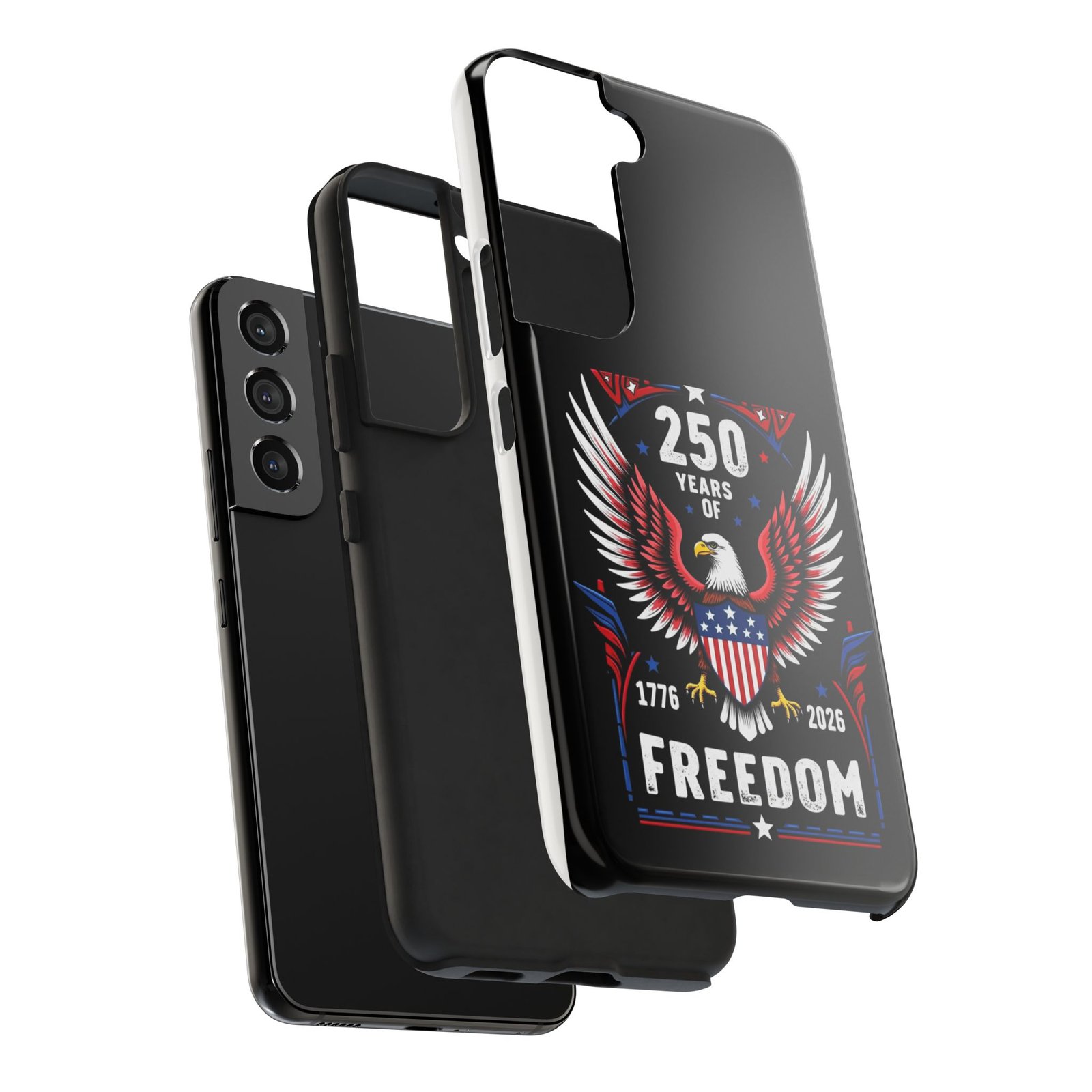 Samsung Galaxy S25-S24-S23-S22-S21_250 Years of Freedom Eagle phone case | Patriotic 1776-2026 Americana - Image 12