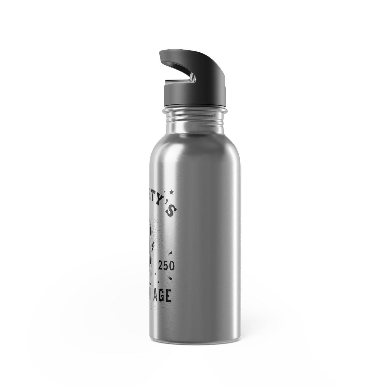 Liberty Golden Age Statue of Liberty Illustration Stainless Steel Water Bottle - Image 4