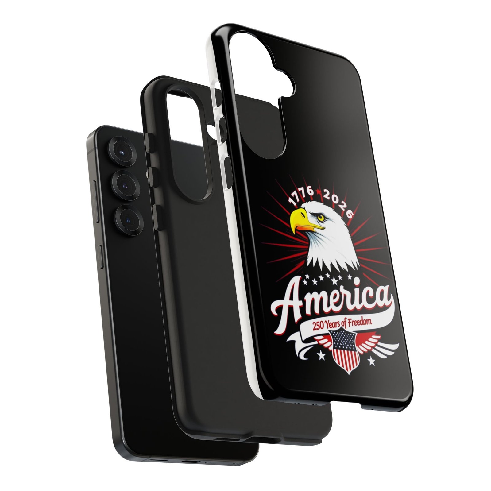 Samsung Galaxy S25-S24-S23-S22-S21_American Eagle 250 Years Freedom Phone Case | Patriotic USA Bald Eagle Phone Case - Image 20