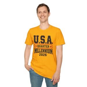 USA Quarter Millennium 2026 Patriotic T-Shirt | Quarter-themed Graphic Tee
