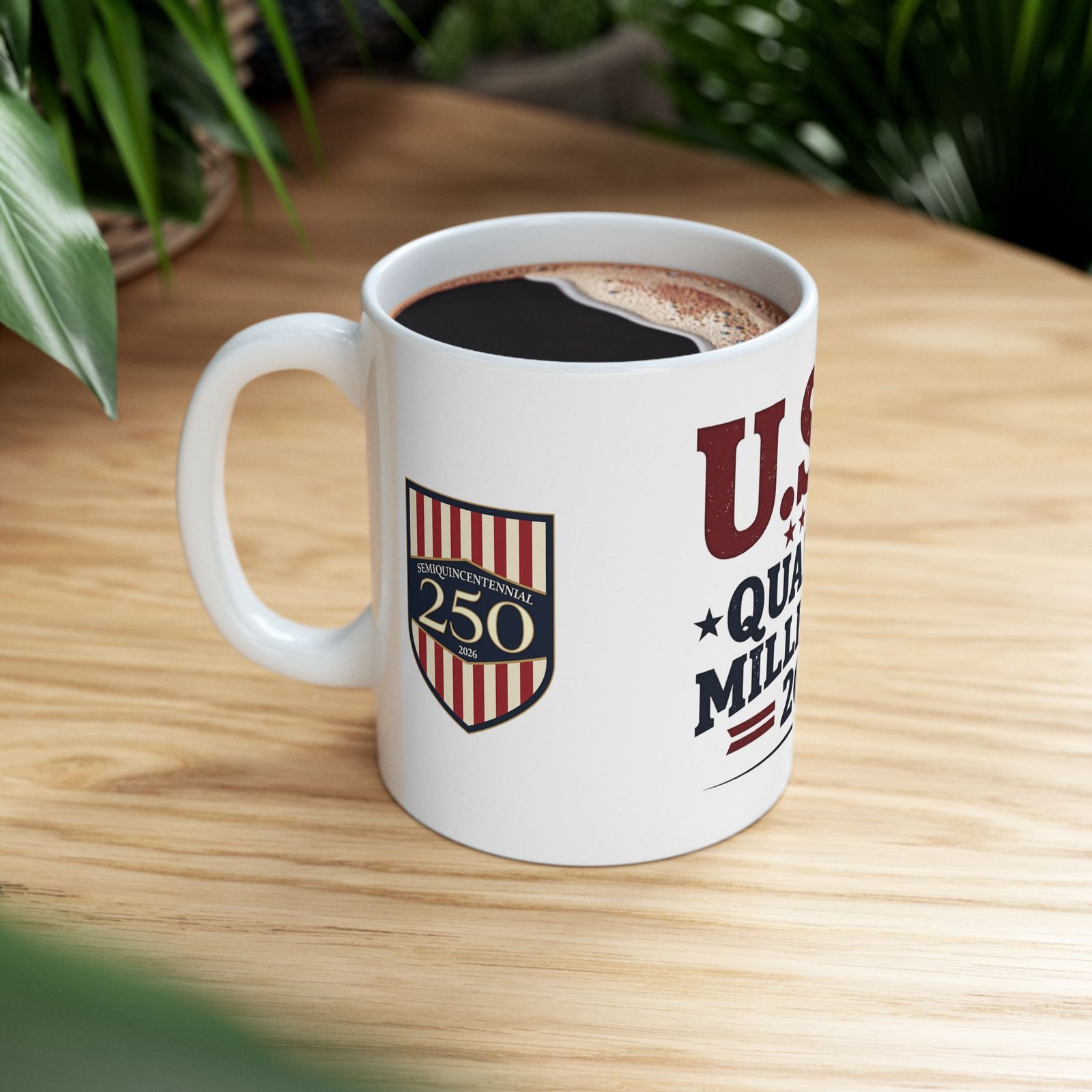 USA Quarter Millennium 2026 Mug | 250th Anniversary Shield Design - Image 8