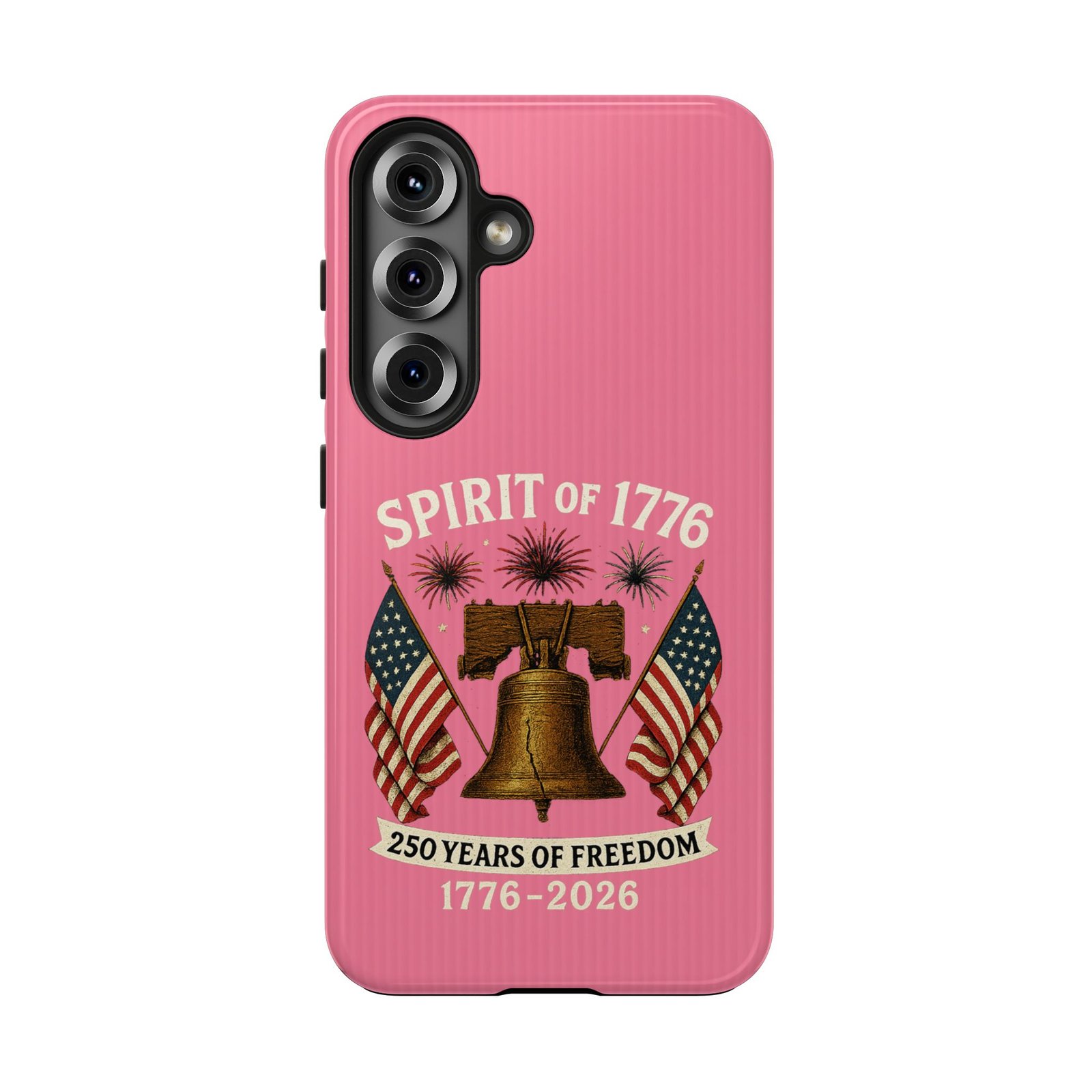 Hot Pink Samsung Galaxy S25-S24-S23-S22-S21_Spirit of 1776 Liberty Bell phone case | 250 Years of Freedom 1776-2026 - Image 21