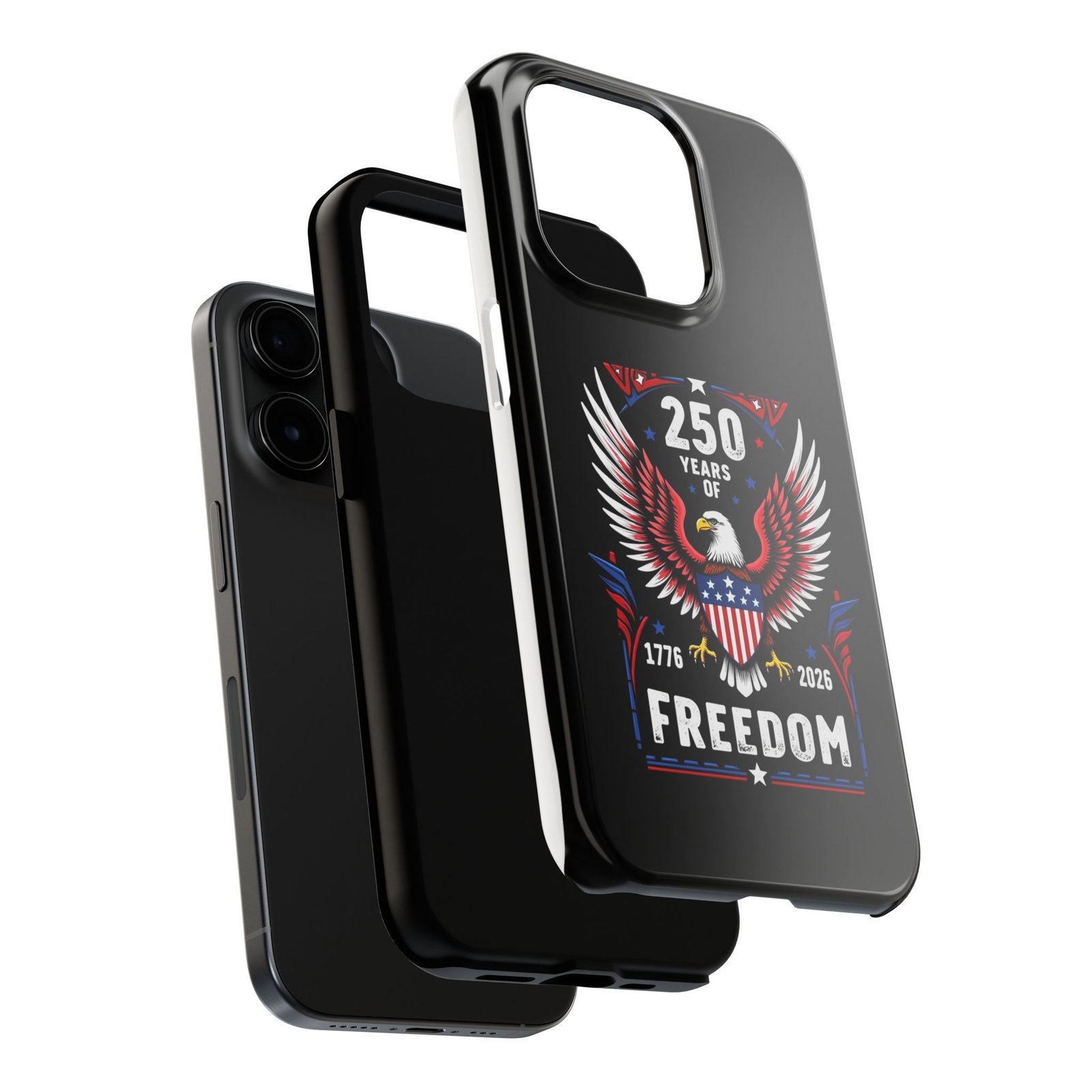 iPhone 14-15-16-17 _250 Years of Freedom Eagle phone case | 1776-2026 Patriotic American design - Image 16