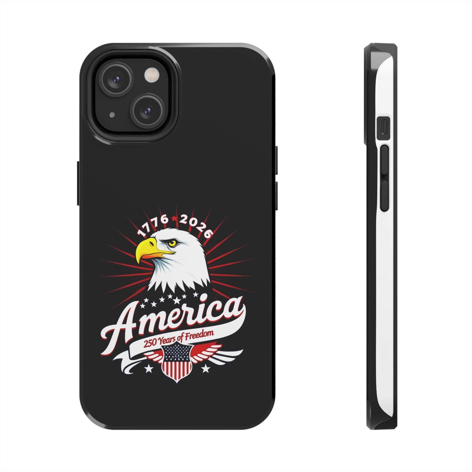 iPhone 14-15-16-17 America Eagle emblem phone case | Patriotic 250 Years of Freedom 1776-2026 - Image 2