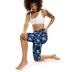 Patina Blue Camo Capri Leggings