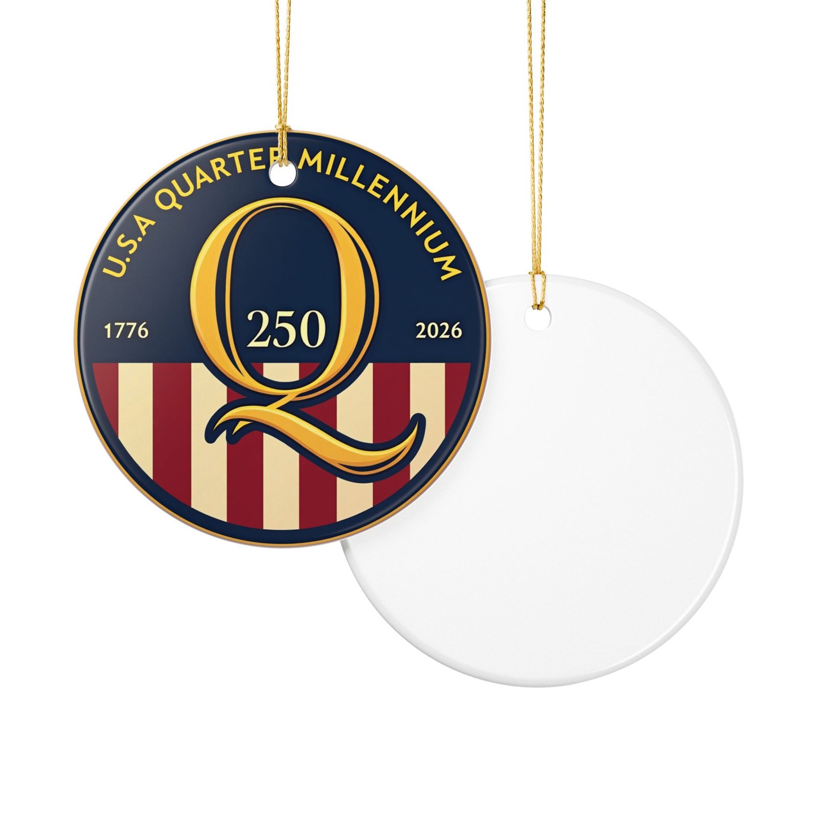 USA Quarter Millennium Q 250 Ceramic Ornament | 1776-2026 Commemorative - Image 16