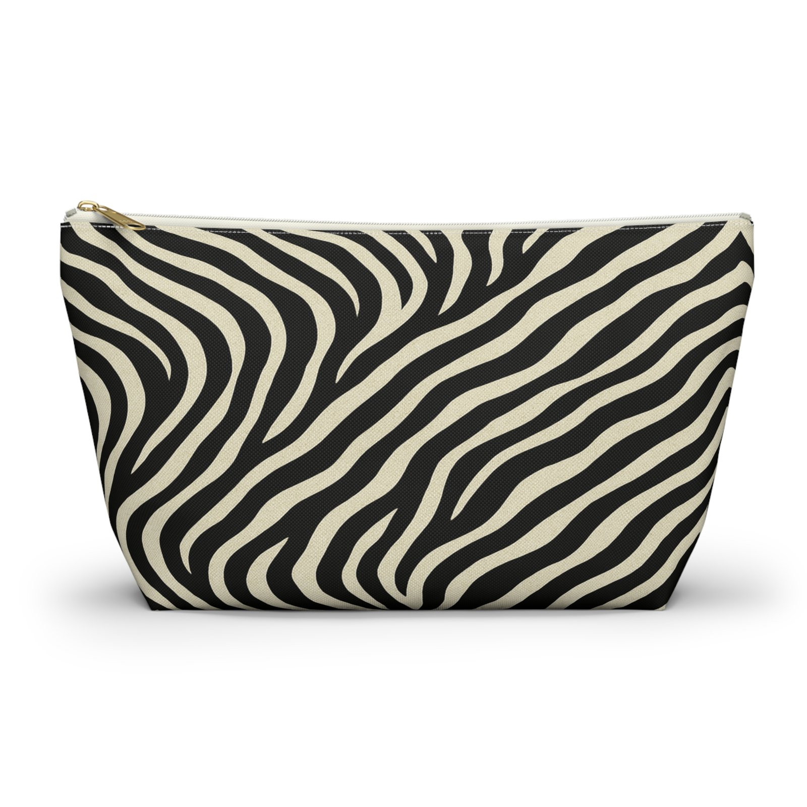 Zebra Print Accessory Pouch | T-Bottom Makeup Bag - Image 7
