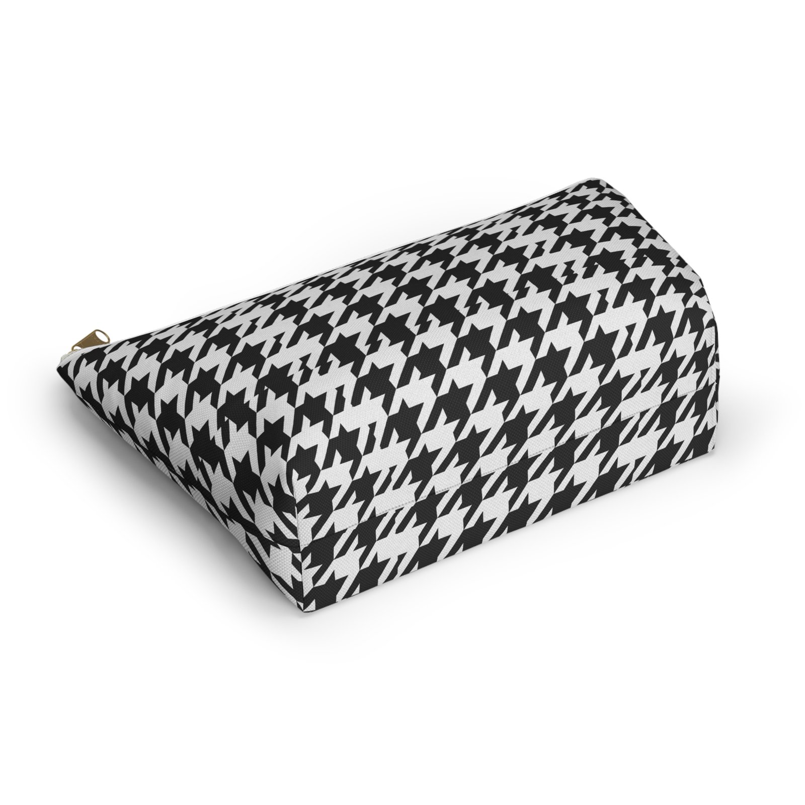 Black and White Houndstooth Accessory Pouch - Image 11